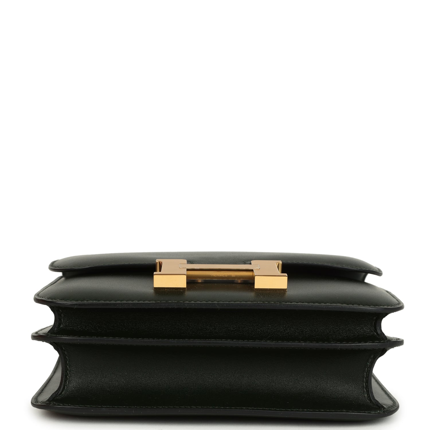 Hermes Constance 18 Vert Fonce Box Gold Hardware