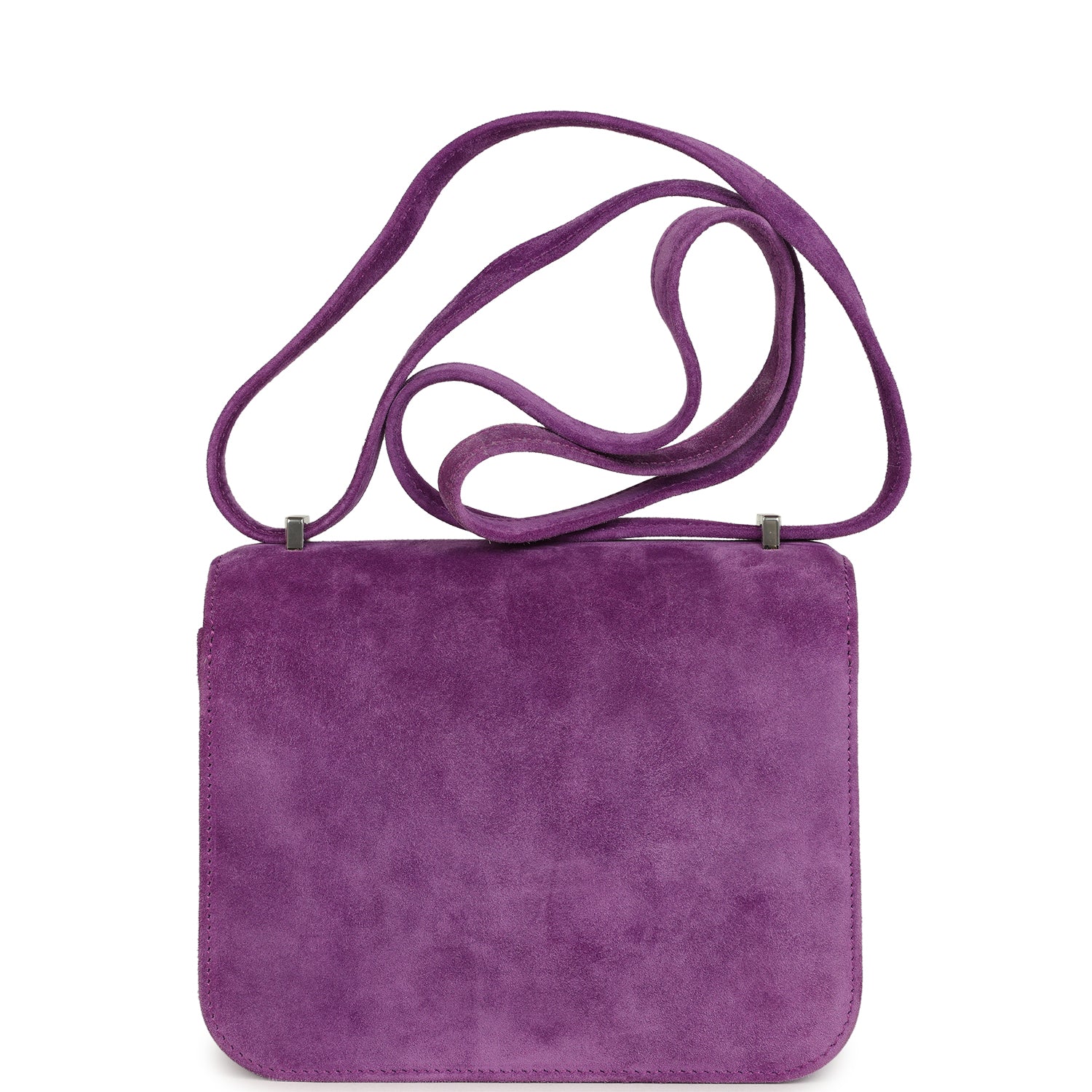 Pre-owned Hermes Constance 18 Violet Doblis Palladium Hardware