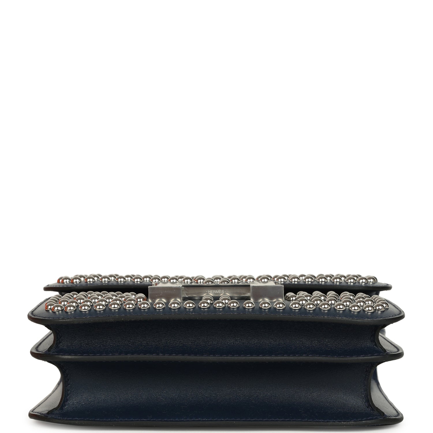 Hermes Constance 18 Clouté Bleu Abysse Box Palladium Hardware