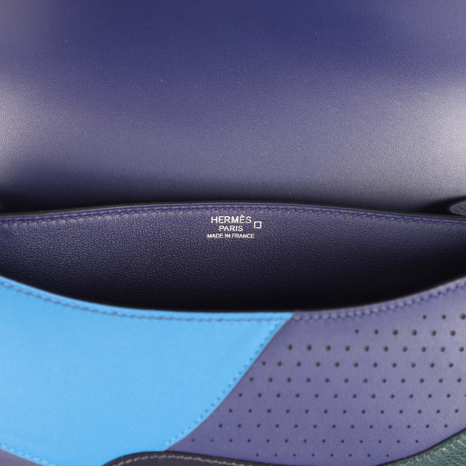 Hermes "Au Bout Du Monde" Constance 24 Bleu Zellige, Bleu Encre, Bleu Nuit, Vert Anglais, Shiny Alligator, Chevre, Swift, Sombrero, Box, Lacquered Palladium Hardware