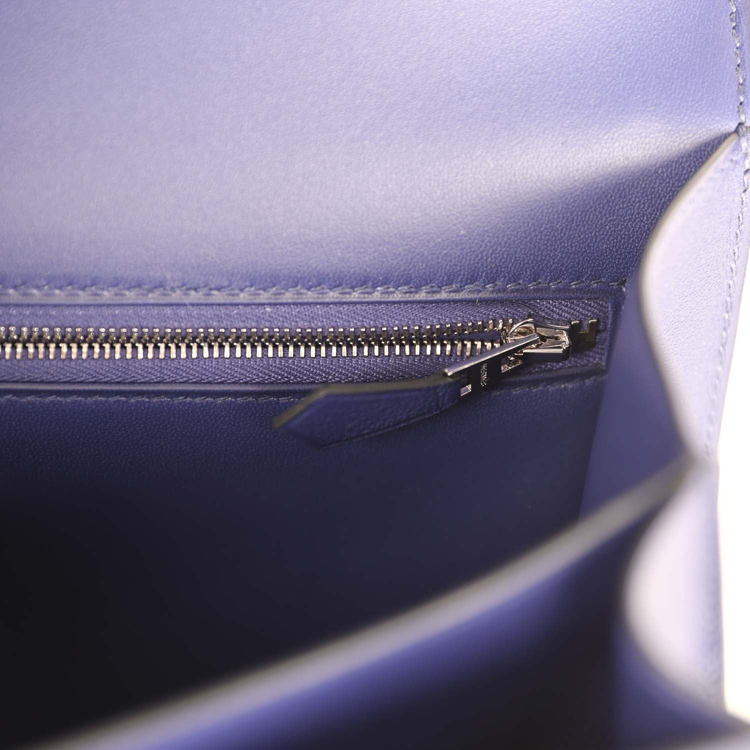 Hermes "Au Bout Du Monde" Constance 24 Bleu Zellige, Bleu Encre, Bleu Nuit, Vert Anglais, Shiny Alligator, Chevre, Swift, Sombrero, Box, Lacquered Palladium Hardware