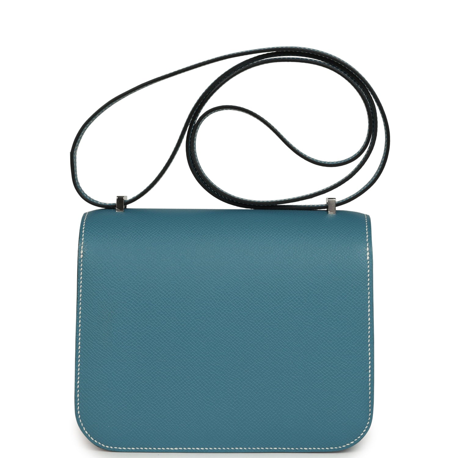 Hermes Constance 18 Blue Jean Epsom Palladium Hardware