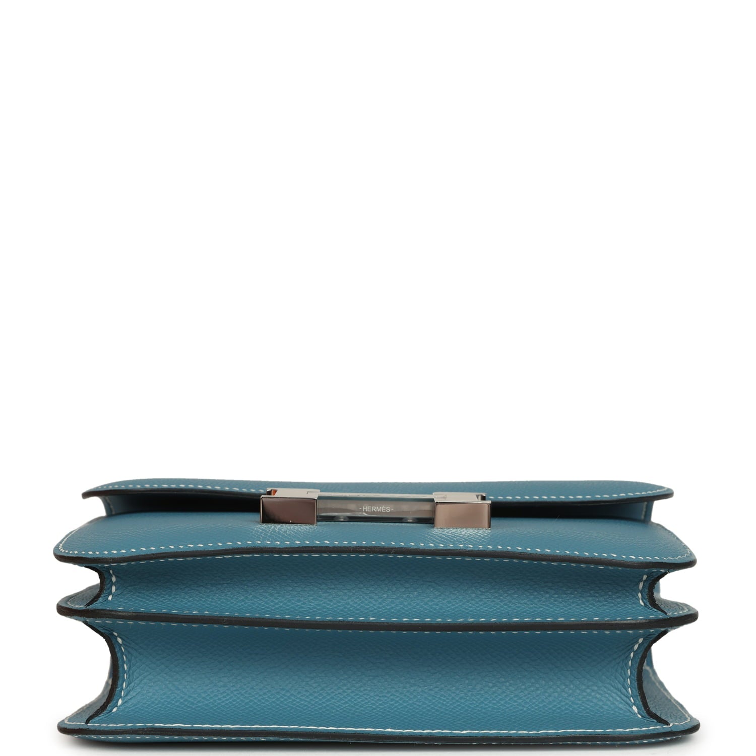 Hermes Constance 18 Blue Jean Epsom Palladium Hardware
