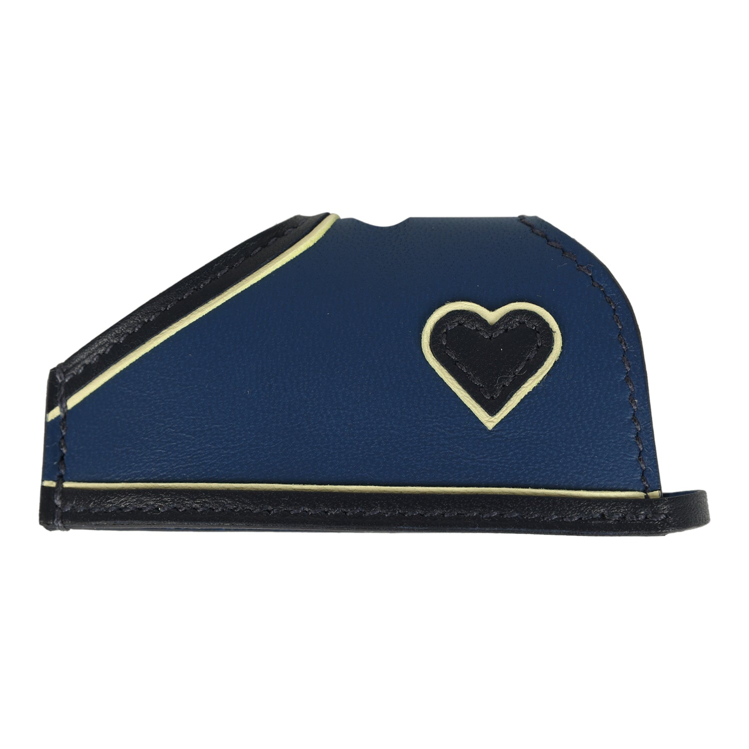 Hermes Rodeo Robeo Coeur Charm PM Jaune Milton, Bleu Nuit and Bleu Tie Milo Lambskin