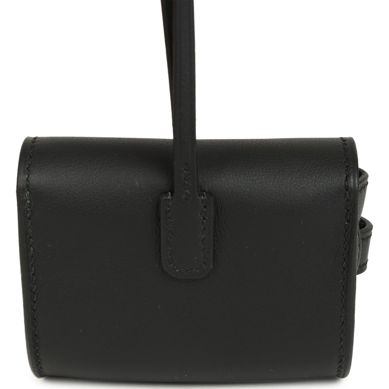 Hermes Kelly Festival Bag Charm Black Swift Gold Hardware