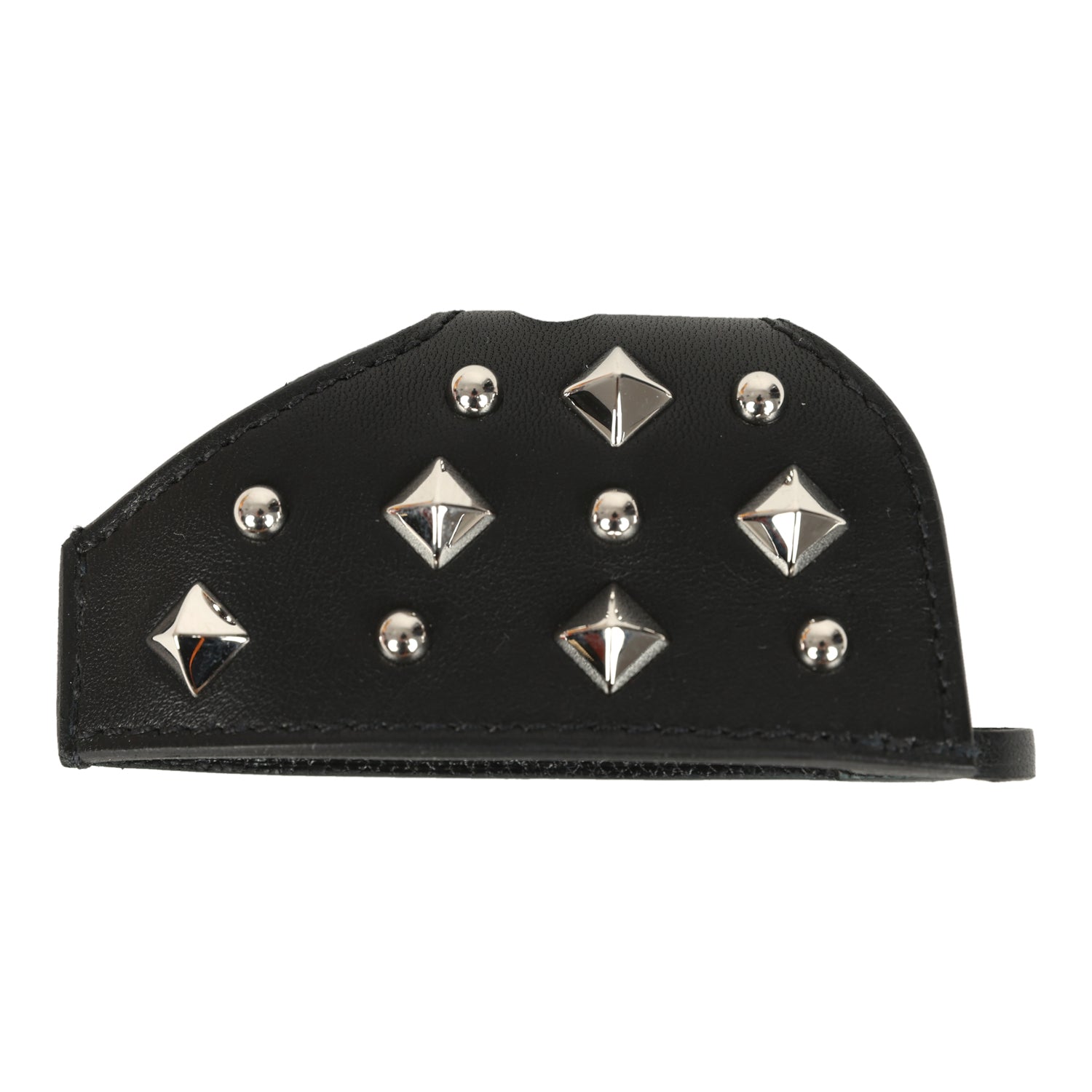 Hermes Rodeo Rock Bag Charm PM Black Milo Lambskin Palladium Hardware