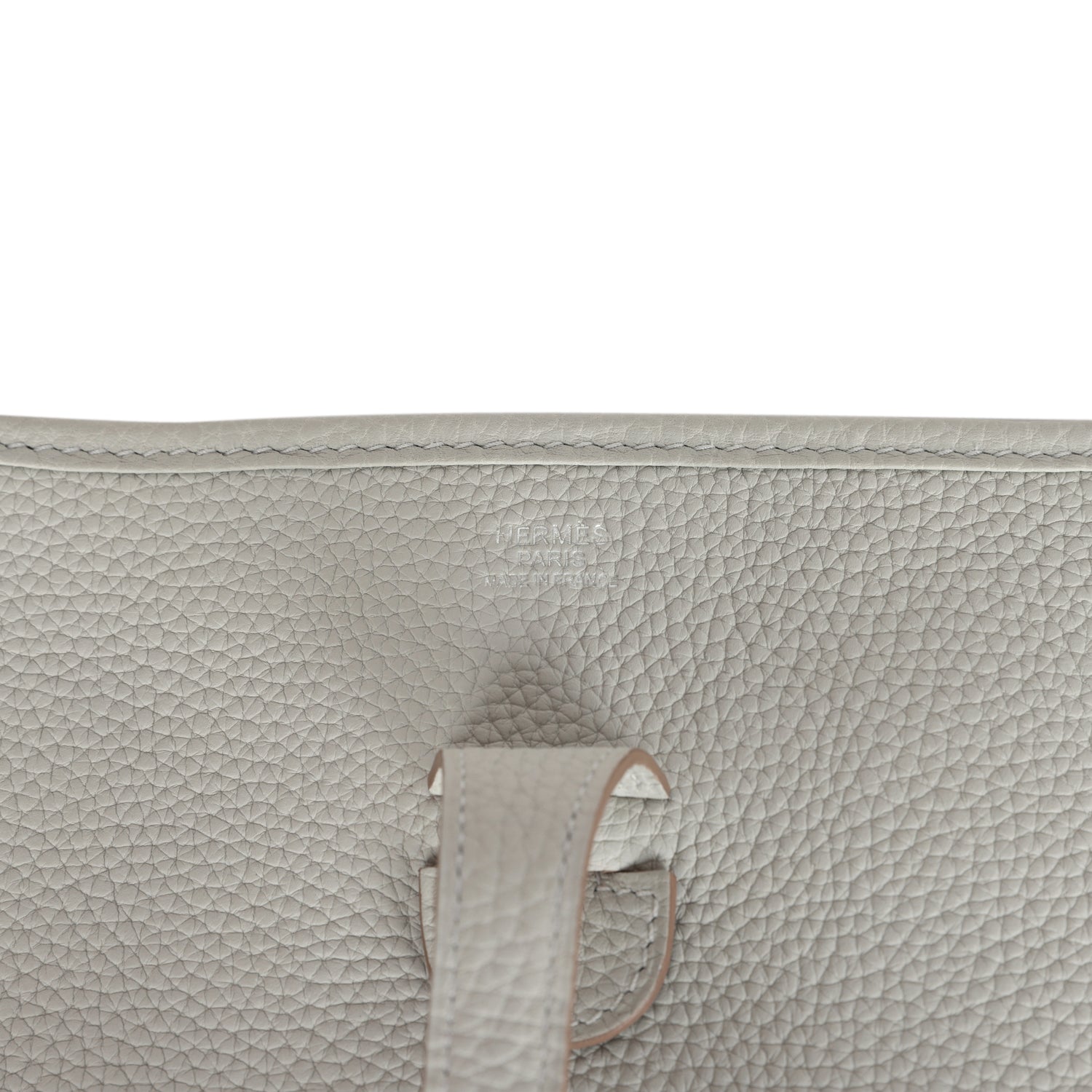 Hermes Evelyne III PM Gris Perle Clemence Palladium Hardware