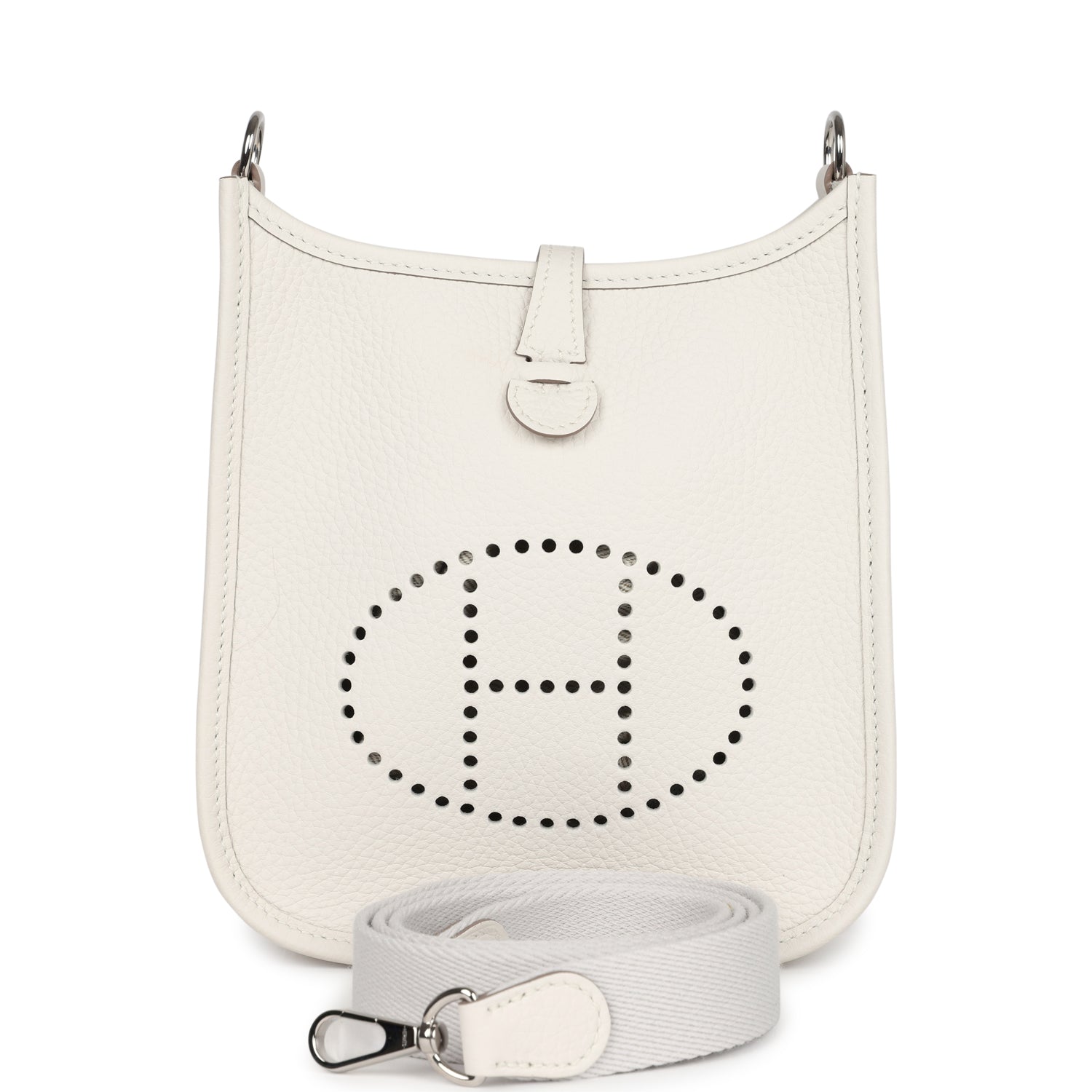 Hermes Evelyne TPM Gris Pale Clemence Palladium Hardware