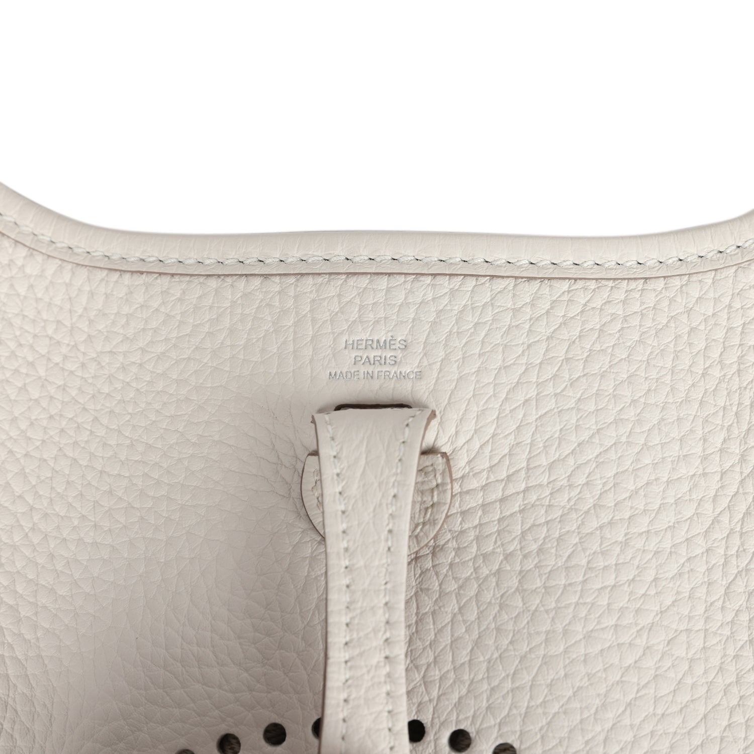 Hermes Evelyne TPM Gris Pale Clemence Palladium Hardware