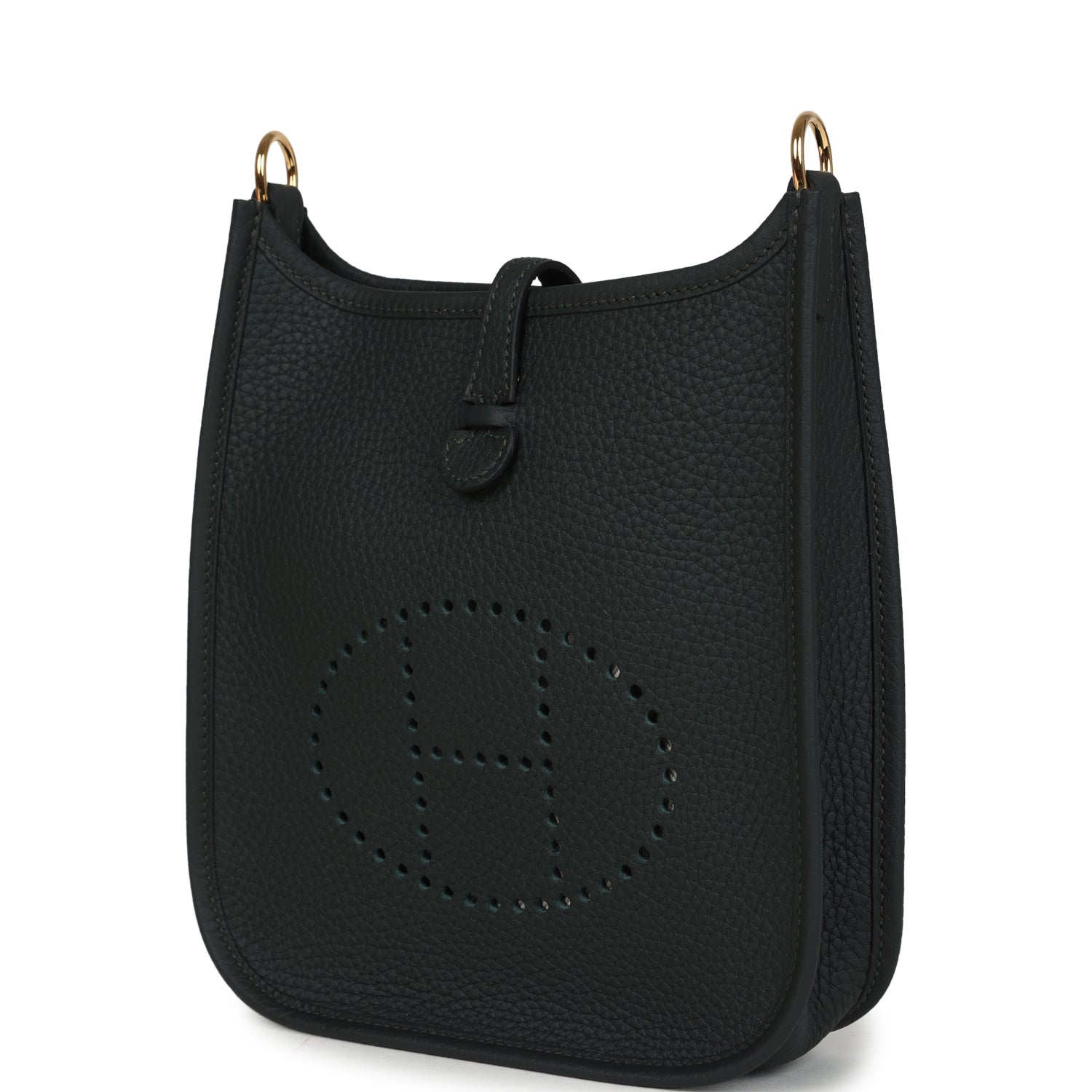 Hermes Evelyne TPM Vert Fonce Clemence Gold Hardware