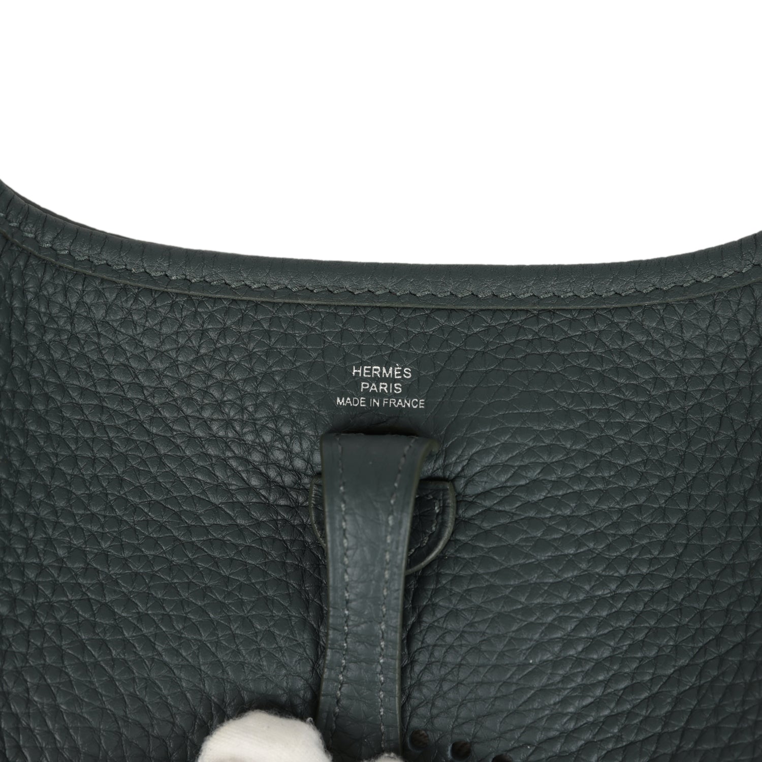 Hermes Evelyne TPM Vert Mangrove Clemence Palladium Hardware