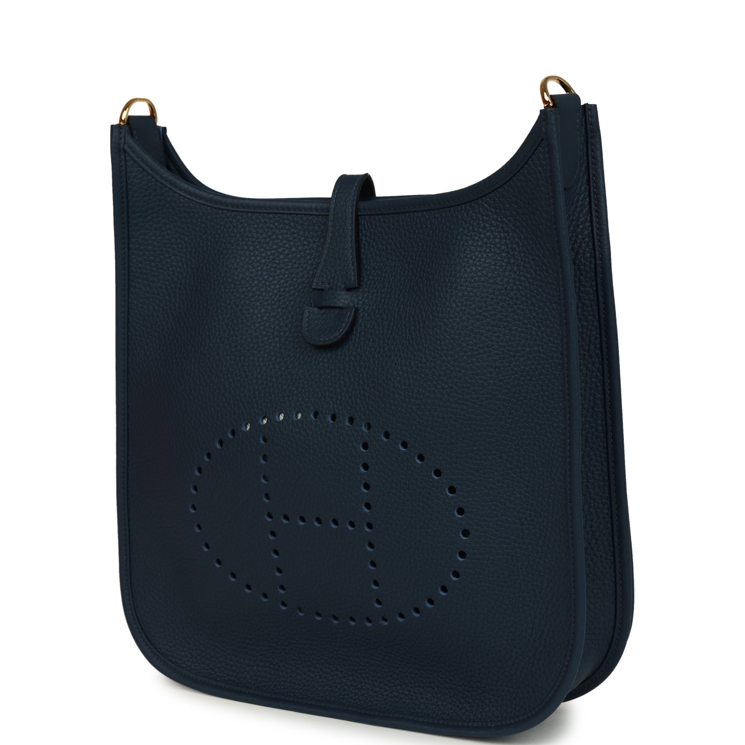 Hermes Evelyne III PM Bleu De Prusse Clemence Gold Hardware