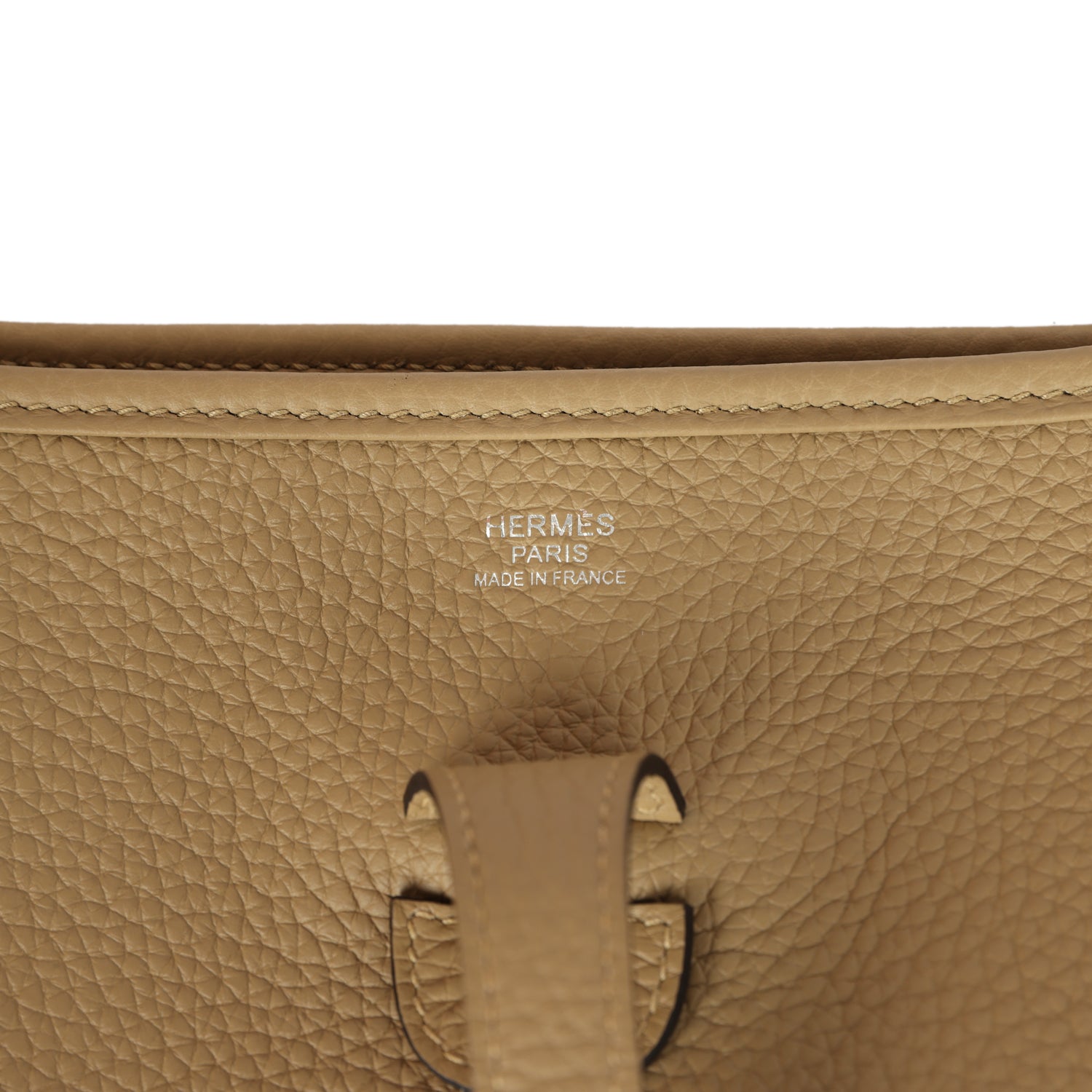Hermes Evelyne III PM Poussiere Clemence Palladium Hardware