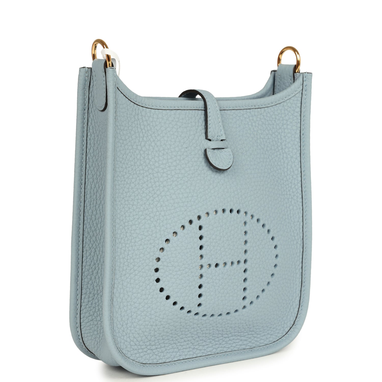Hermes Evelyne TPM Bleu Lin Clemence Gold Hardware