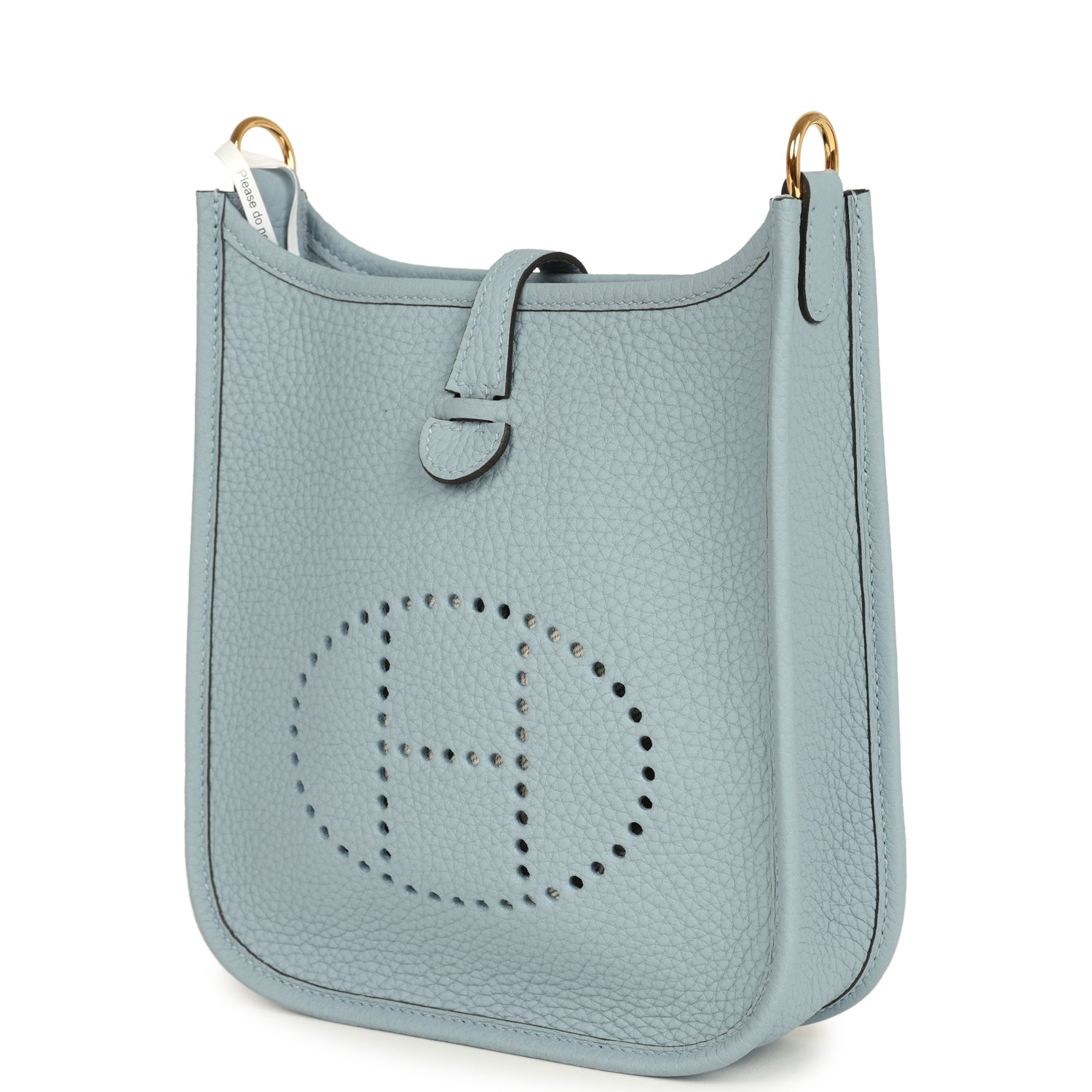 Hermes Evelyne TPM Bleu Lin Clemence Gold Hardware