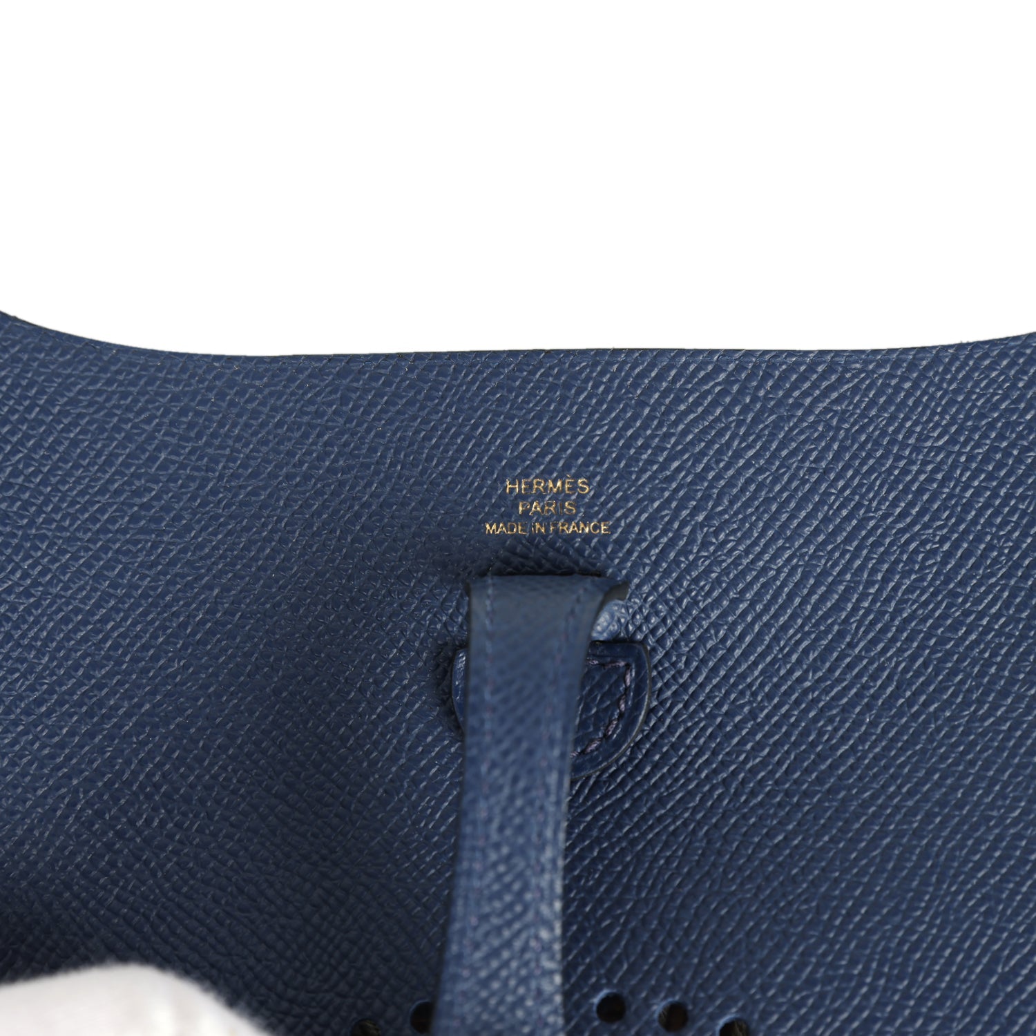 Hermes Evelyne Sellier TPM Bleu Navy Epsom Gold Hardware