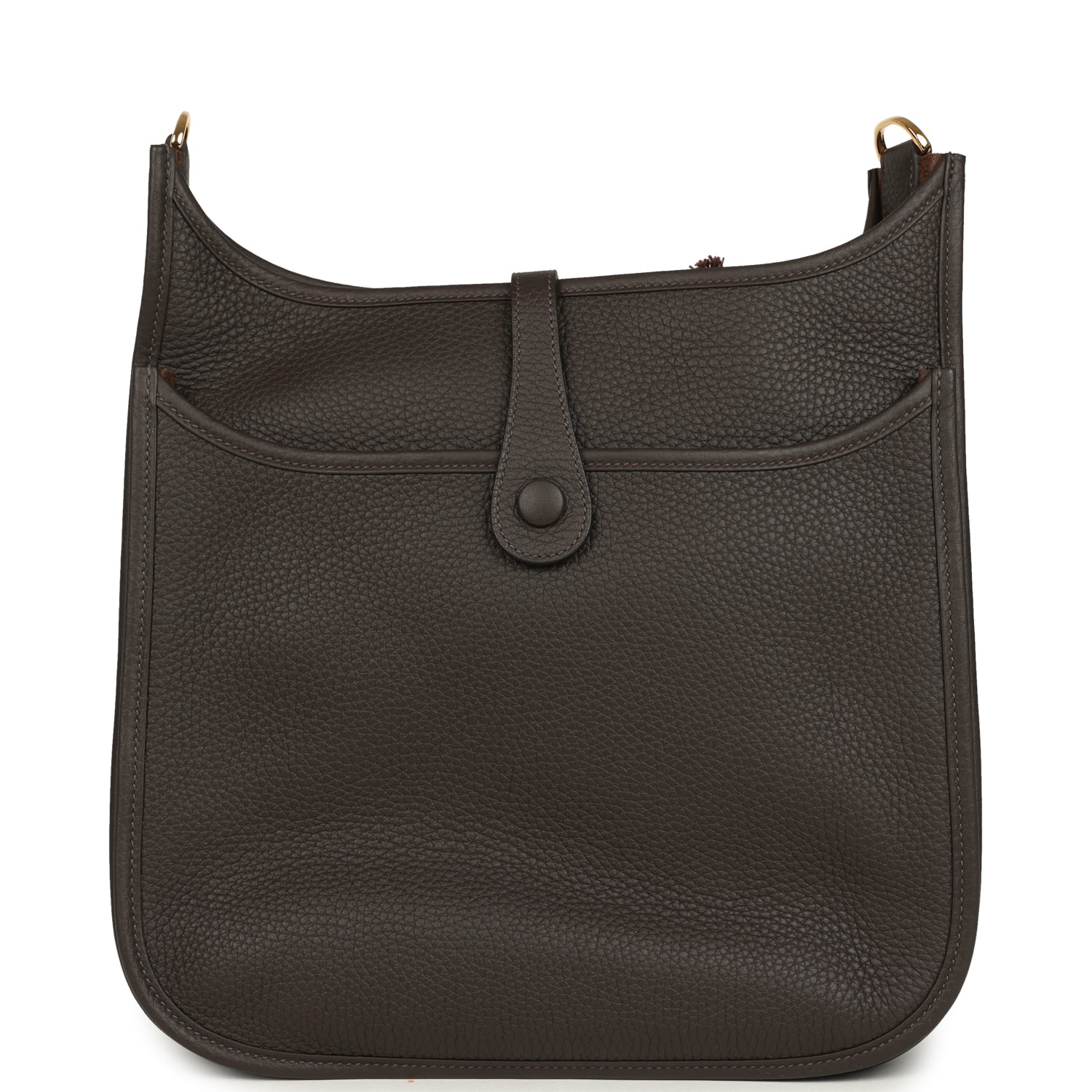 Hermes Evelyne III PM Ebene Clemence Gold Hardware