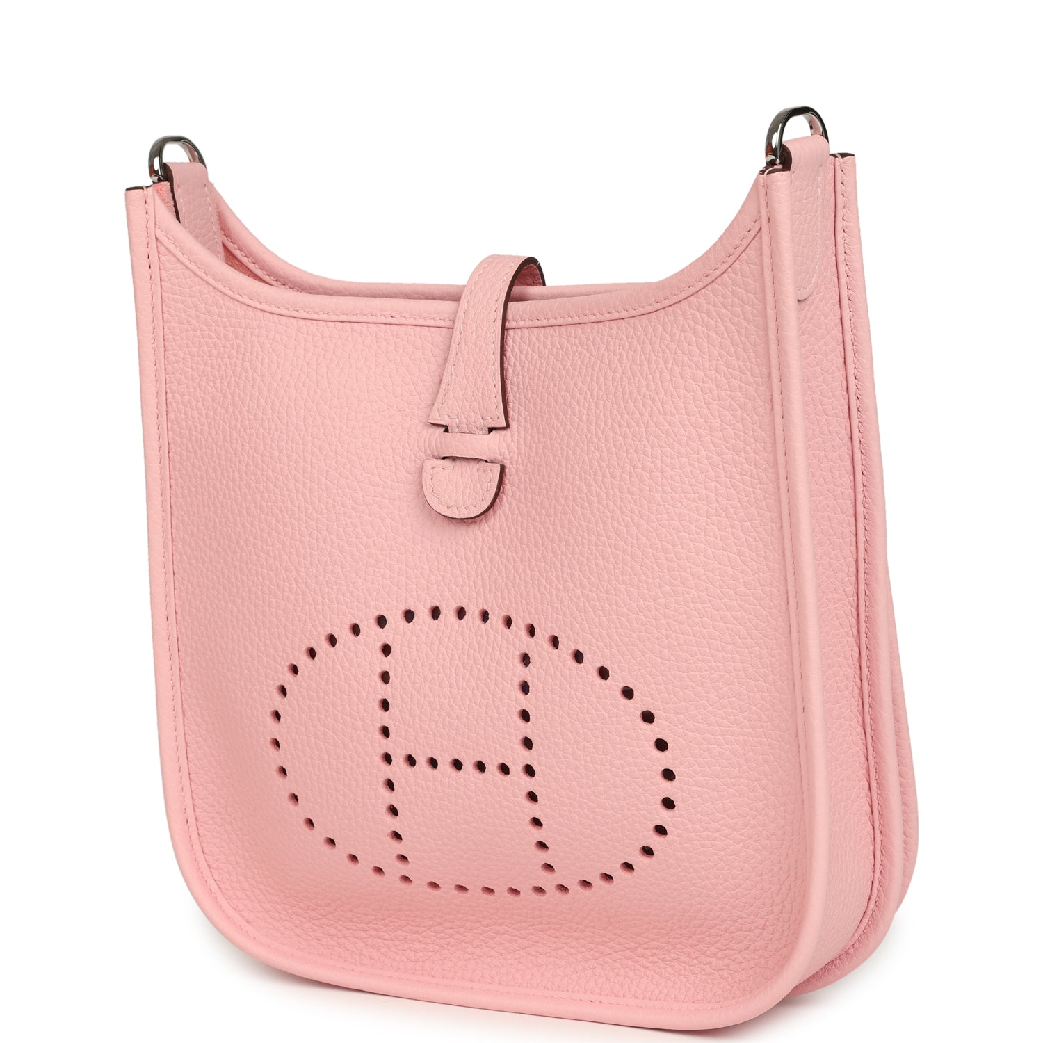 Hermes Evelyne 23 Rose Sakura Clemence Palladium Hardware