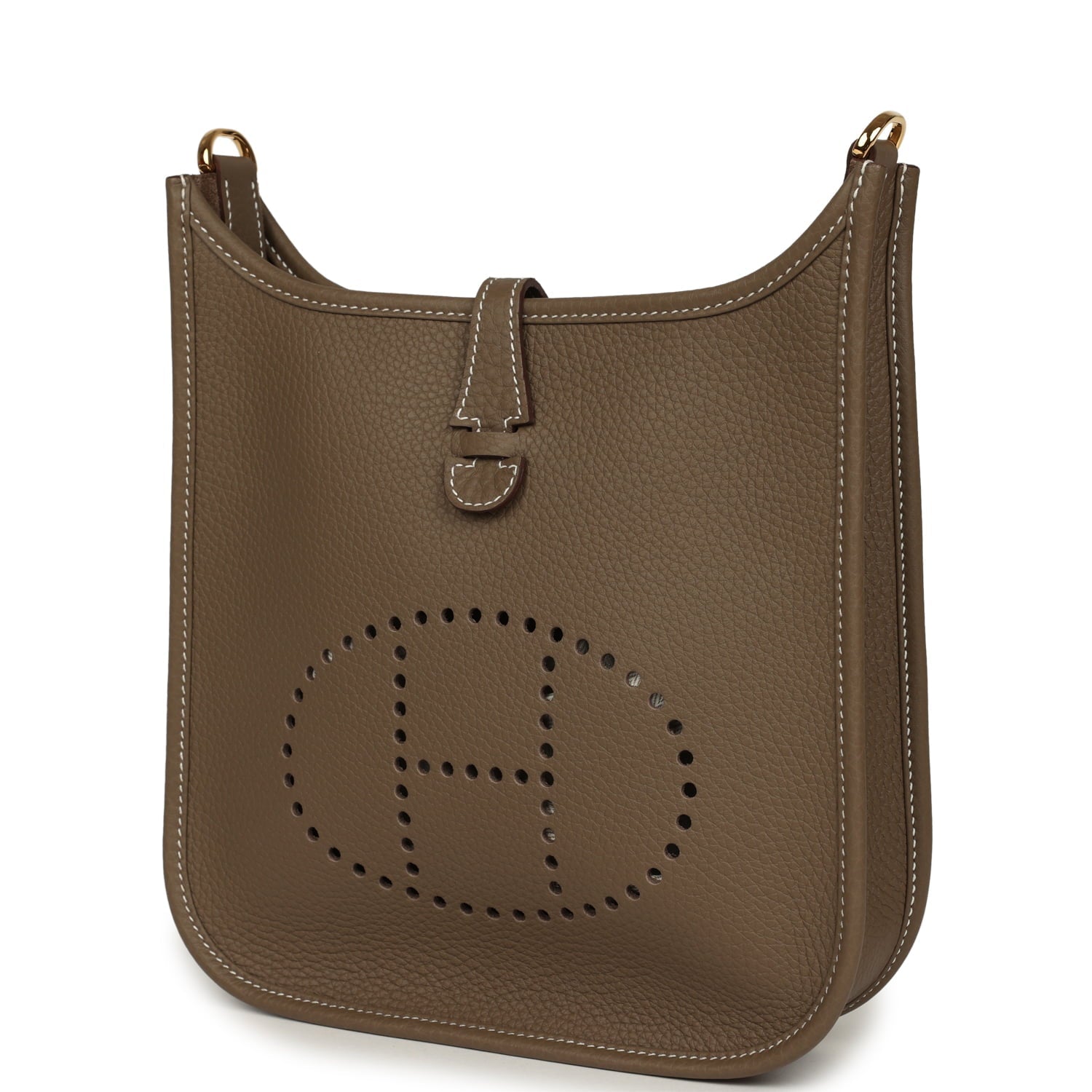 Hermes Evelyne 23 Etoupe Clemence Gold Hardware