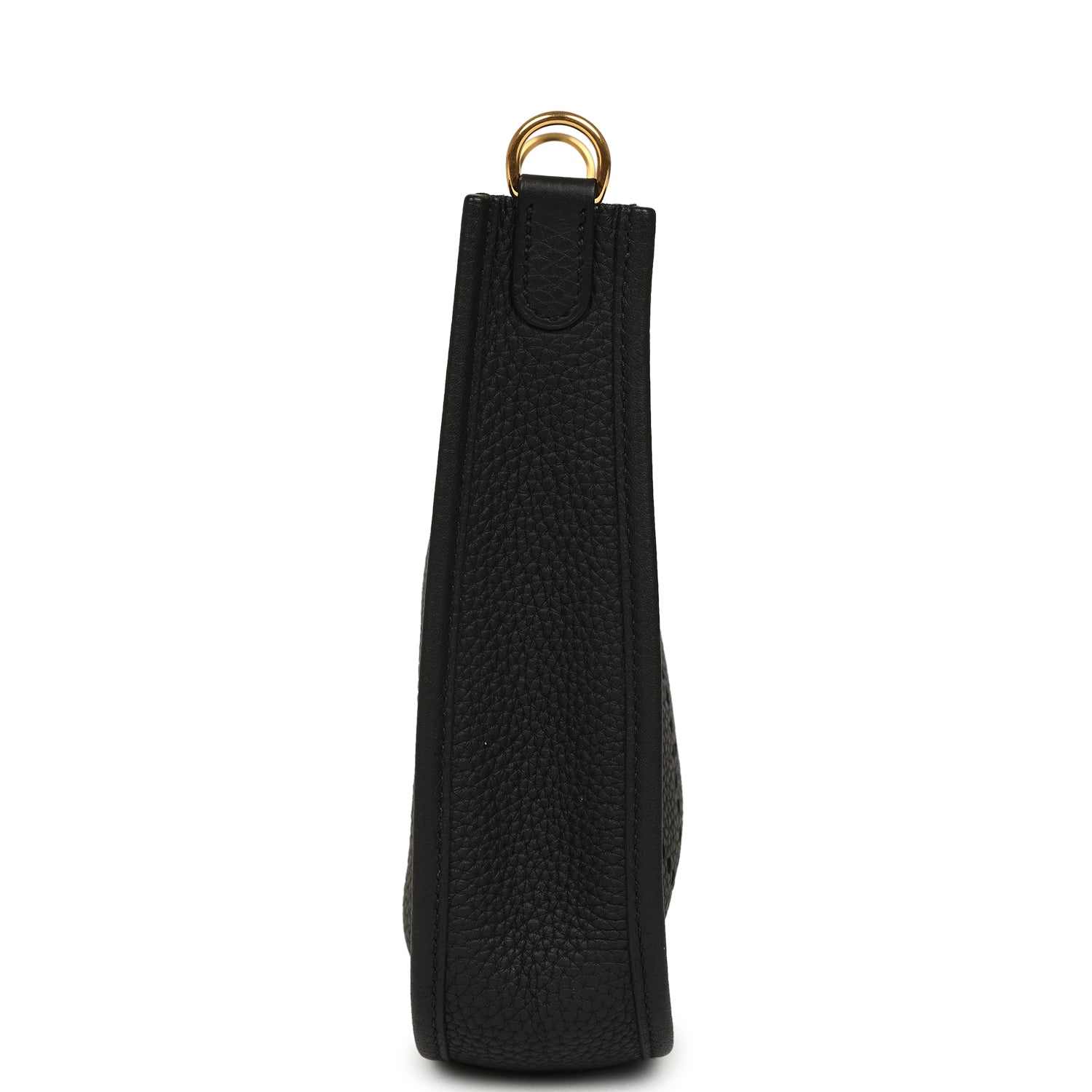Pre-owned Hermes Evelyne TPM Black Clemence Gold Hardware