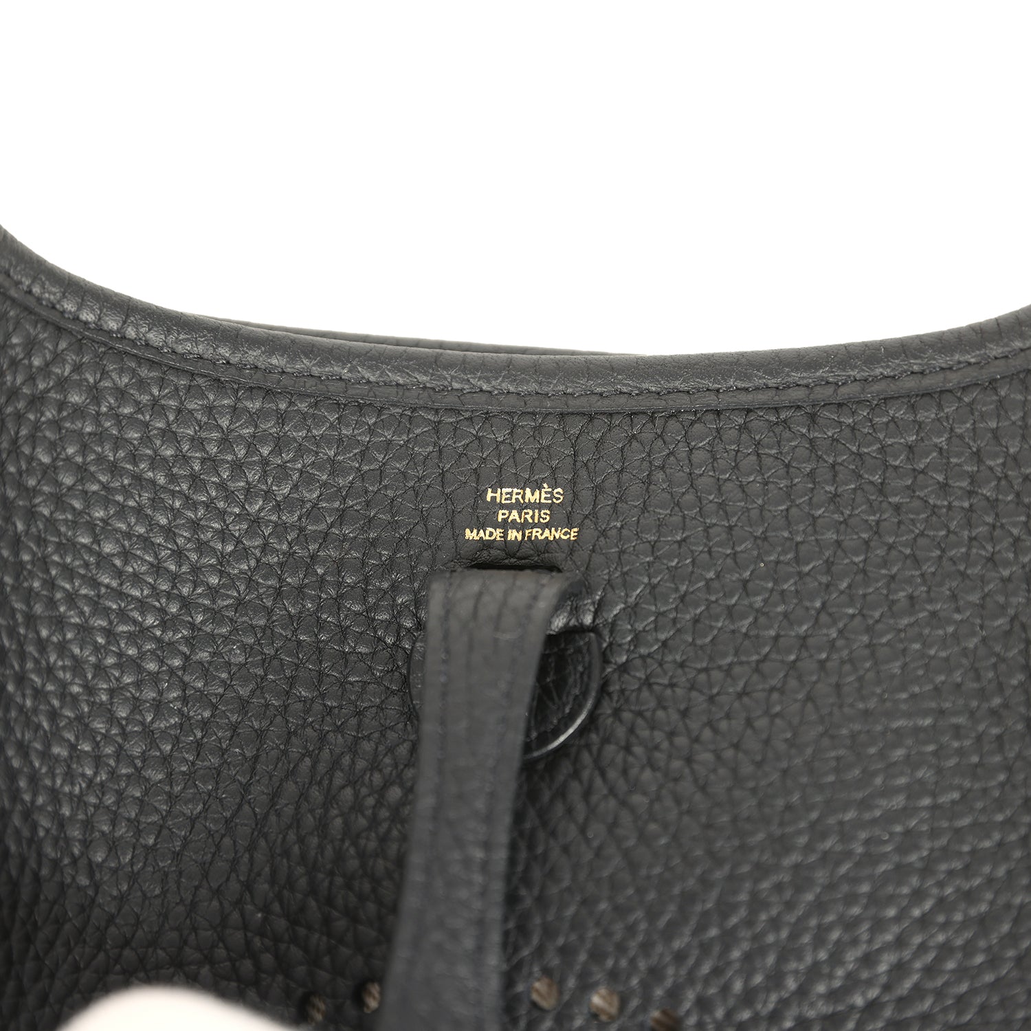 Pre-owned Hermes Evelyne TPM Black Clemence Gold Hardware