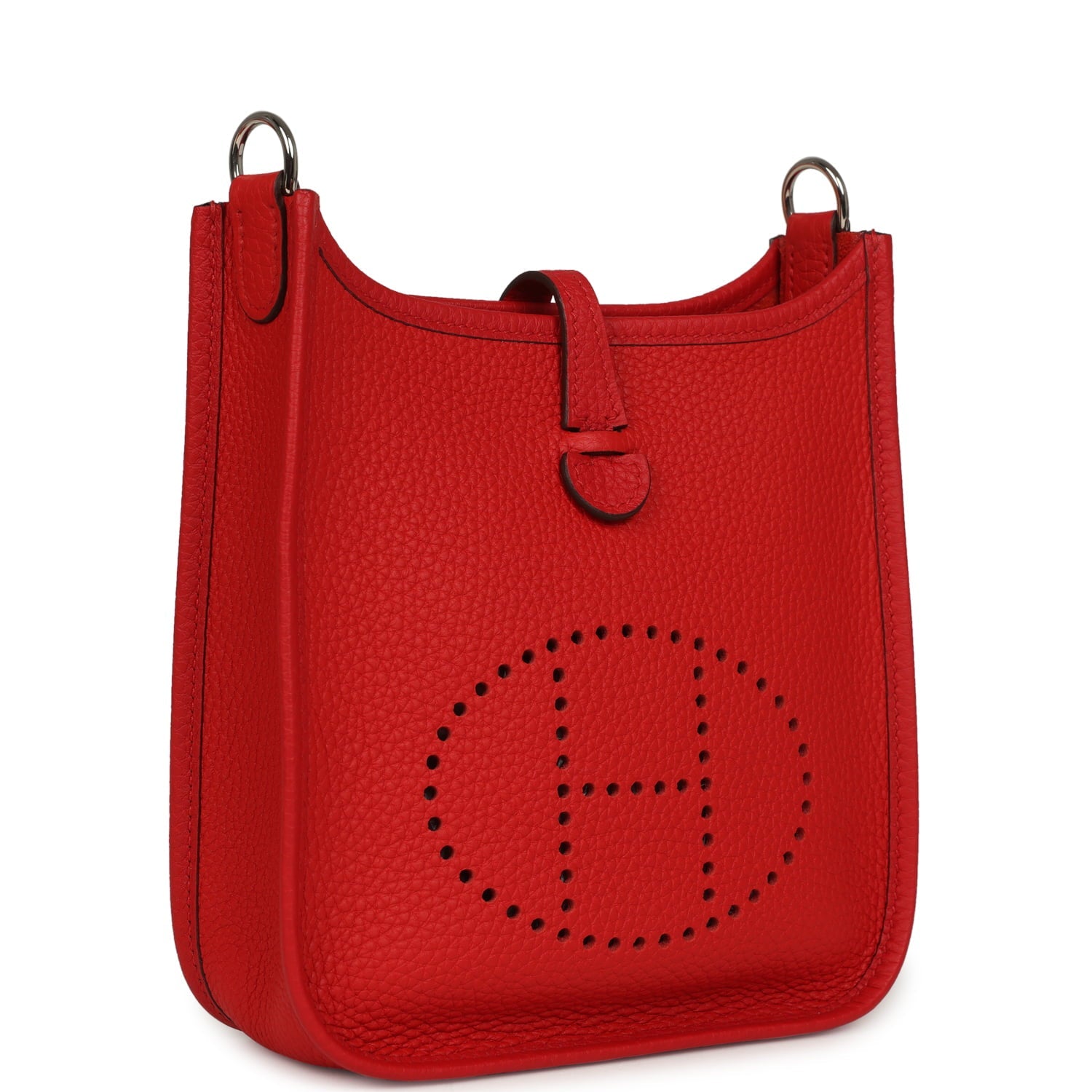Hermes Evelyne TPM Rouge De Coeur Clemence Palladium Hardware