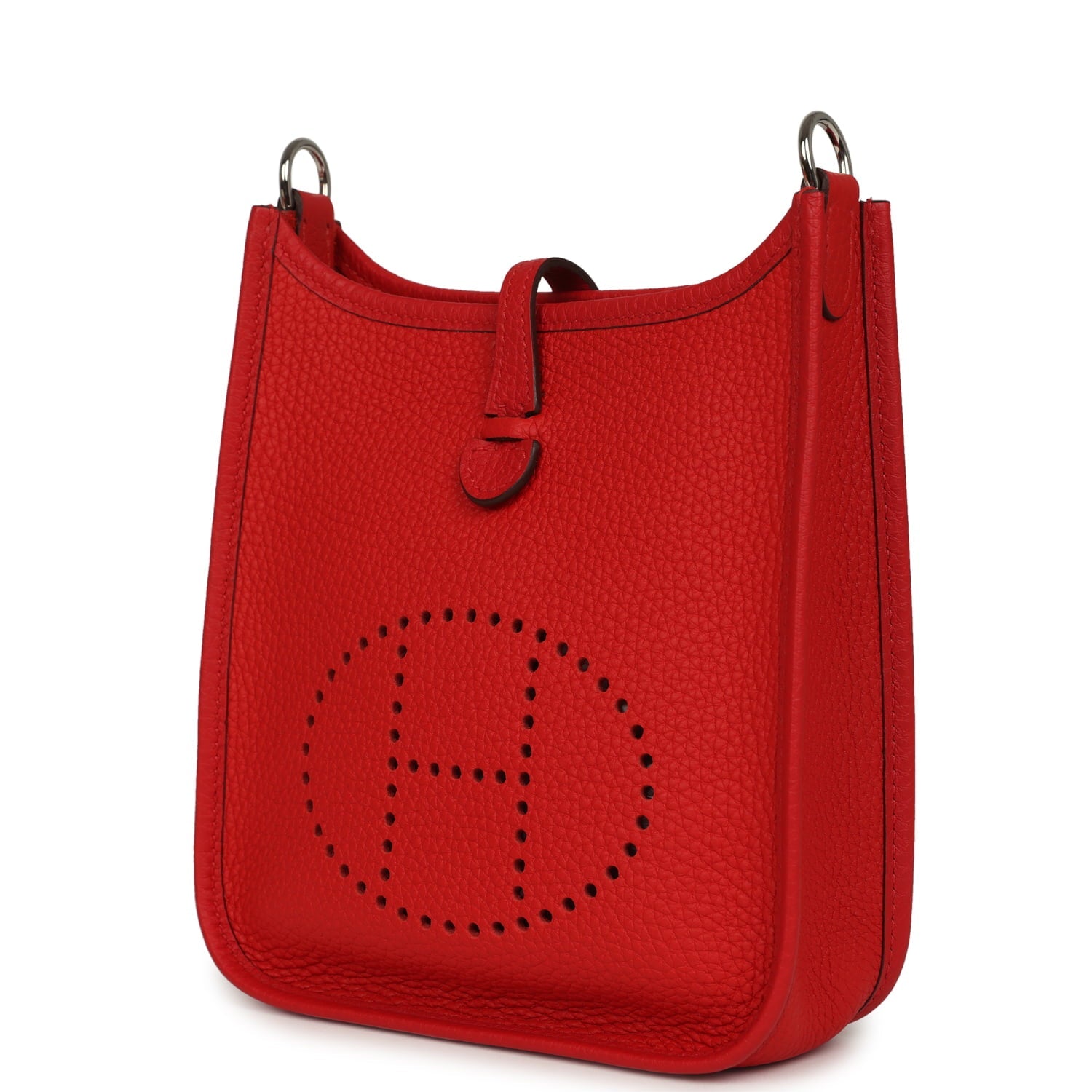Hermes Evelyne TPM Rouge De Coeur Clemence Palladium Hardware