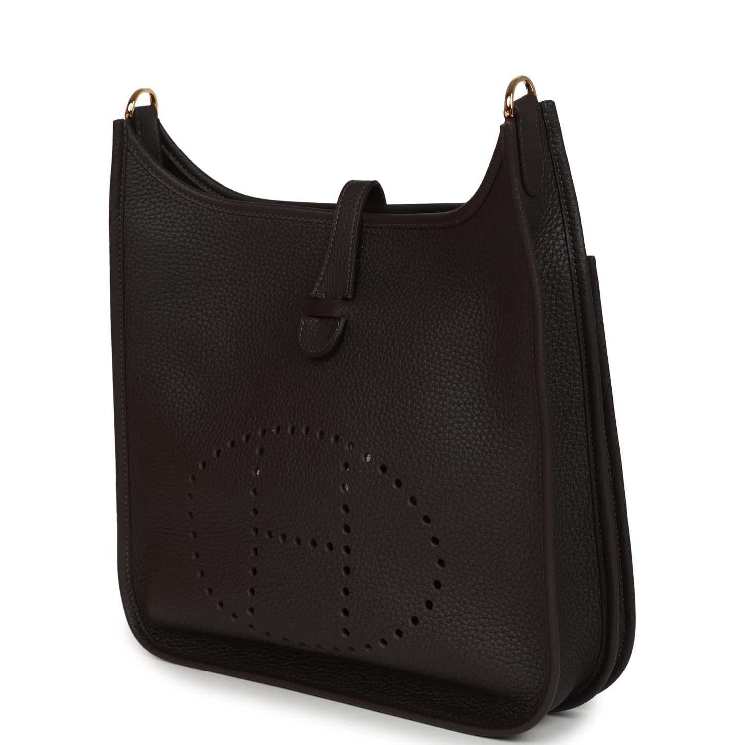 Hermes Evelyne III PM Ebene Clemence Gold Hardware