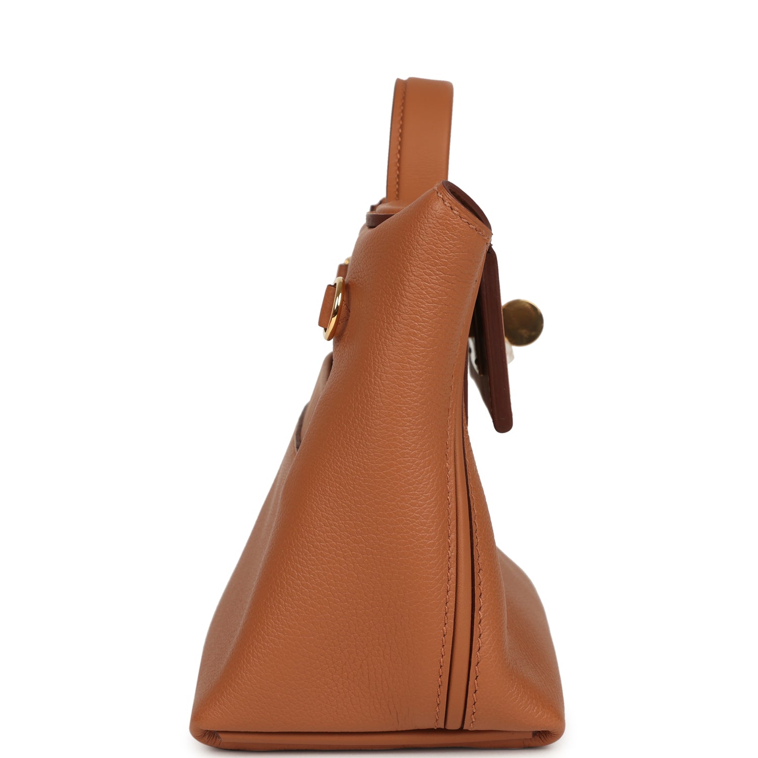 Hermes Mini 24/24 Bag Gold Evercolor and Swift Gold Hardware