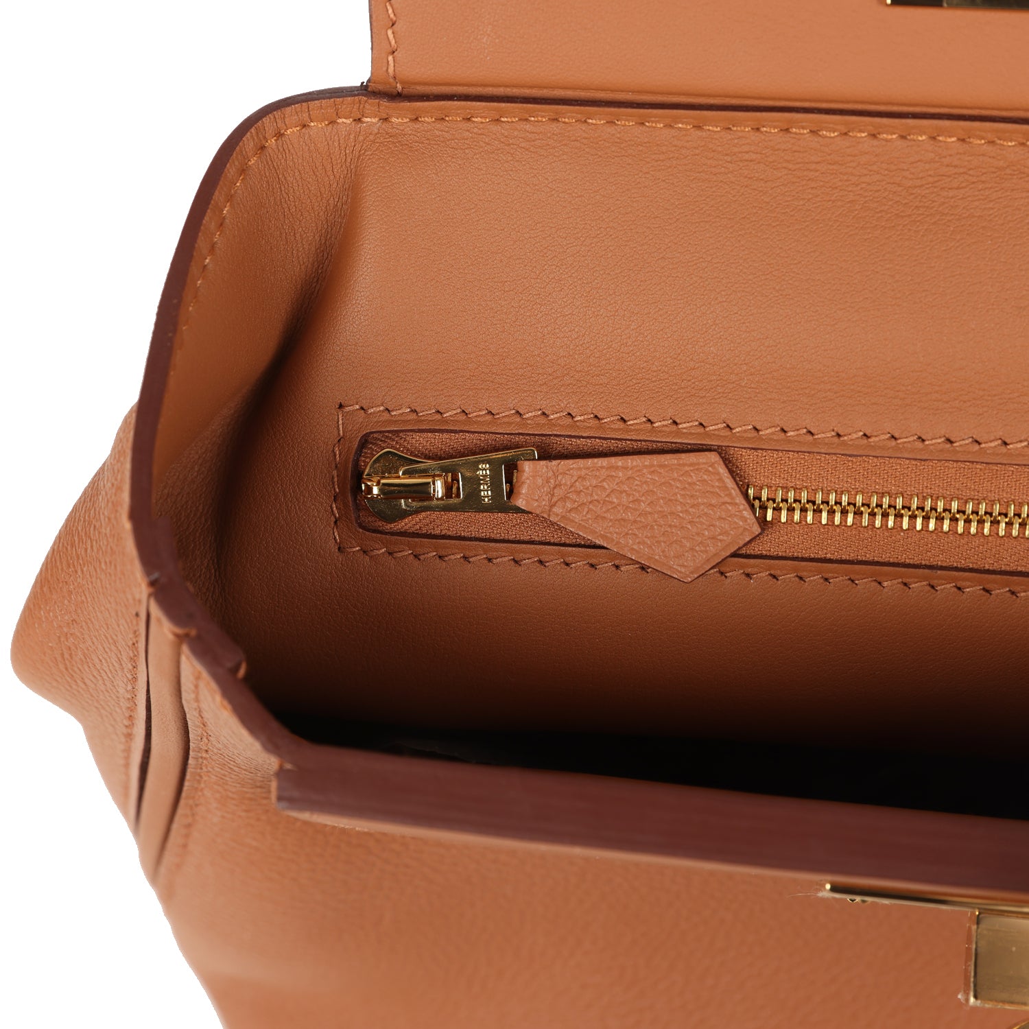 Hermes Mini 24/24 Bag Gold Evercolor and Swift Gold Hardware