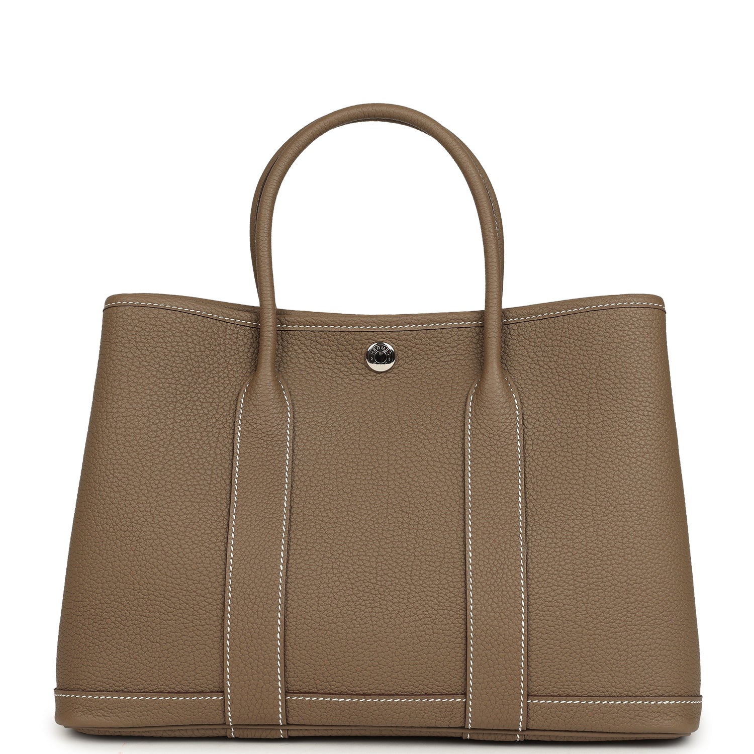 Hermes Garden Party 30 Etoupe Negonda Palladium Hardware
