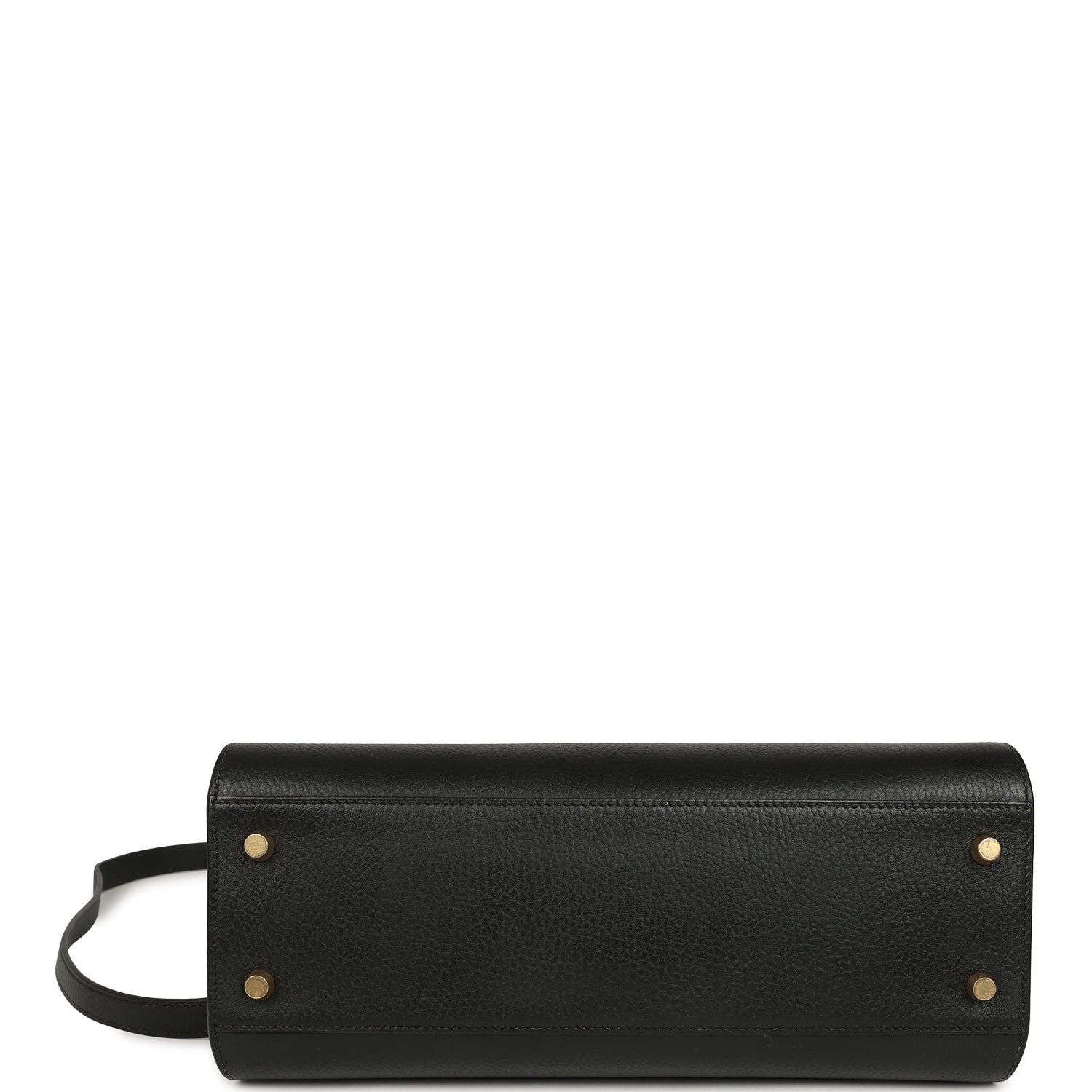 Vintage Hermes Kelly Sport 29 GM Black Ardennes Gold Hardware