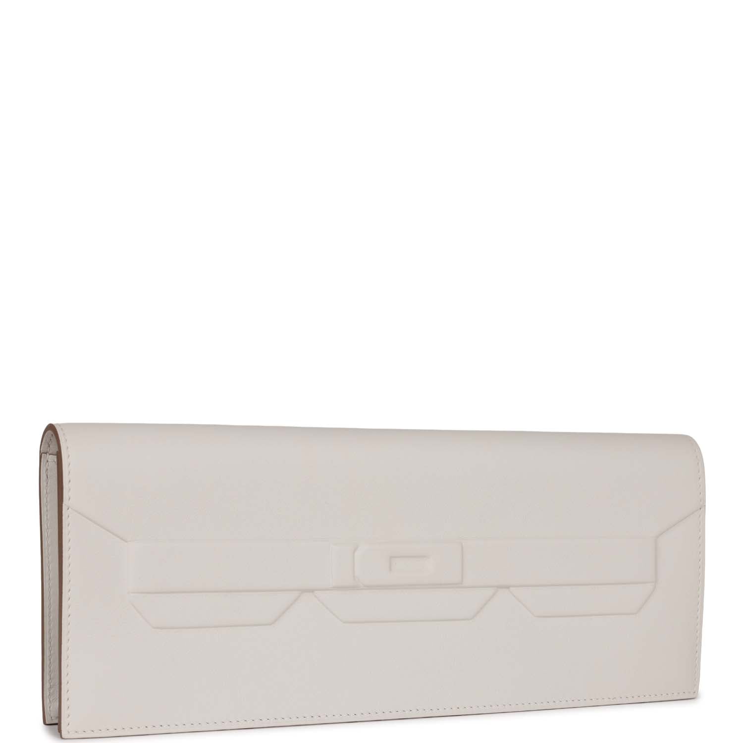 Hermes Shadow Kelly Cut Gris Pale Swift