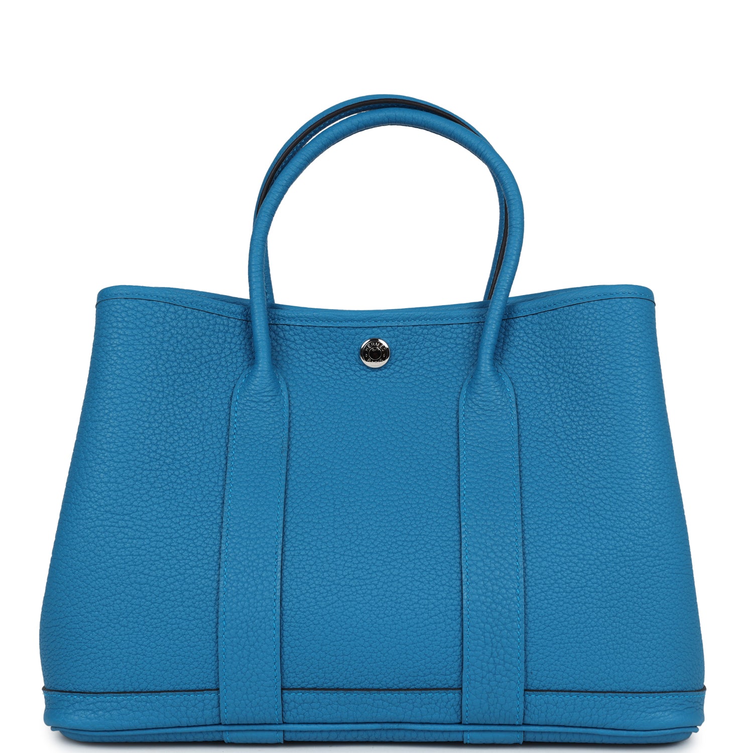 Hermes Garden Party 30 Bleu Zanzibar Negonda Palladium Hardware