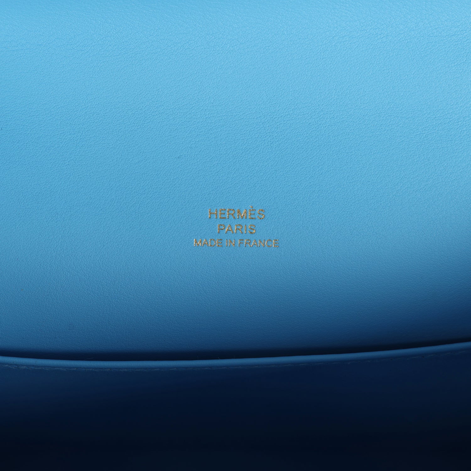 Hermes Kelly Pochette Celeste Swift Gold Hardware