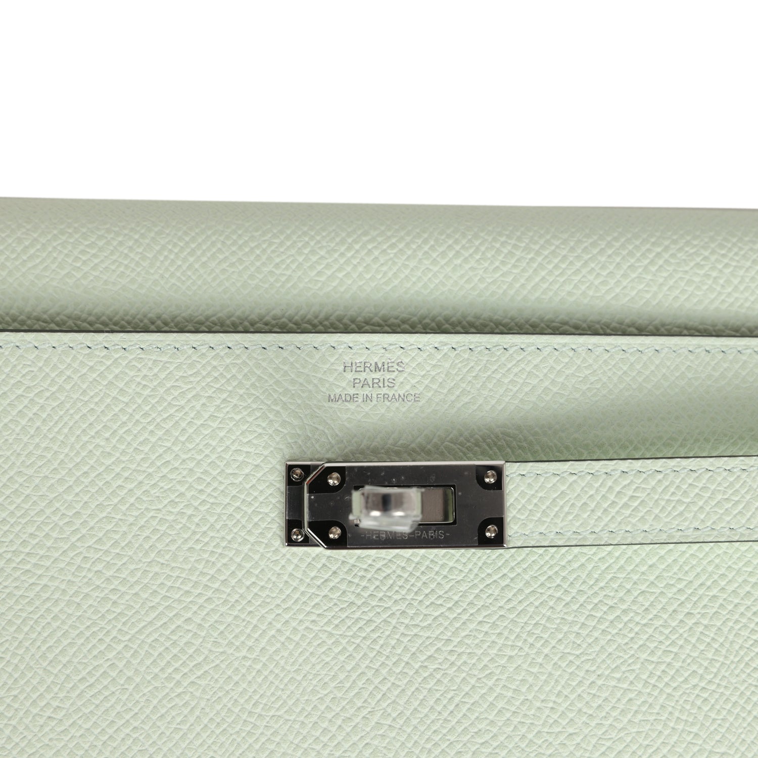 Hermes Kelly Wallet To Go Vert Fizz Epsom Palladium Hardware