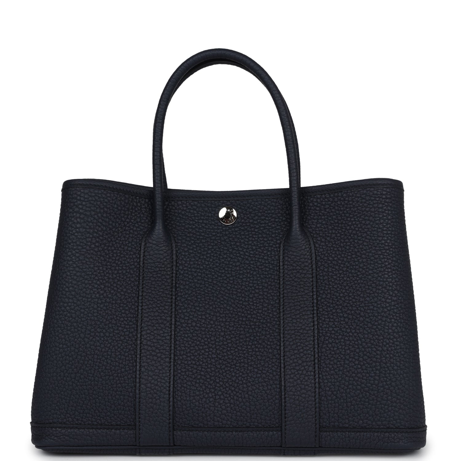 Hermes Garden Party 30 Bleu Nuit Negonda Palladium Hardware