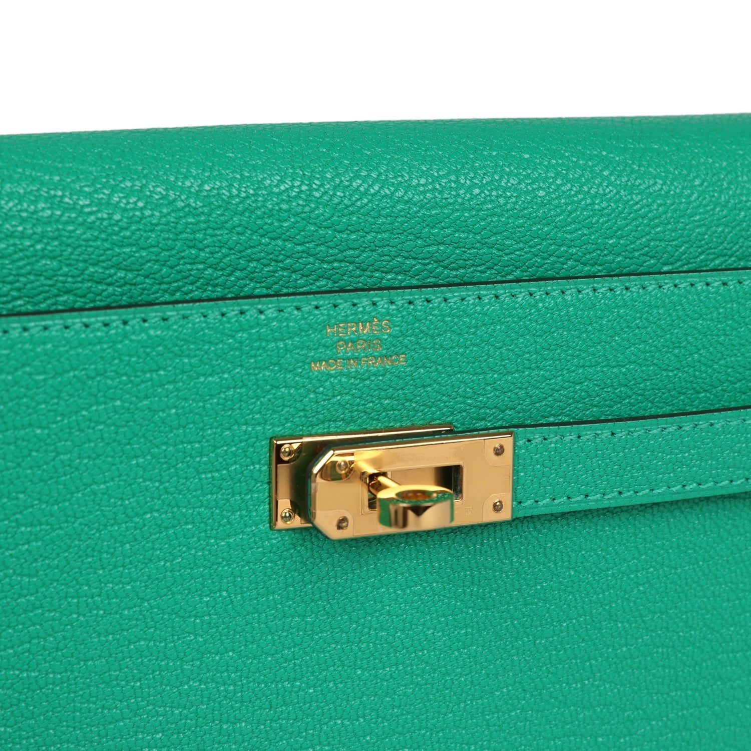Hermes Kelly Wallet To Go Menthe Chevre Gold Hardware