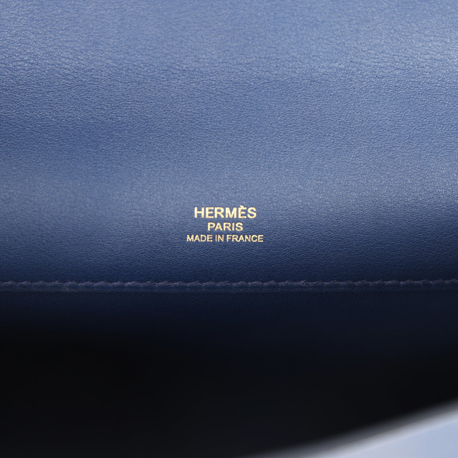 Pre-owned Hermes Kelly Cut Bleu Navy Swift Gold Hardware