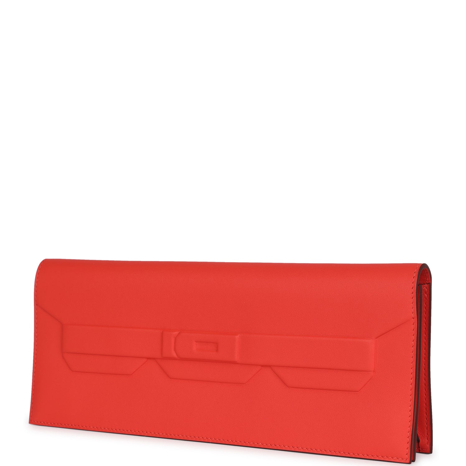Hermes Shadow Birkin Clutch Orange Field Swift