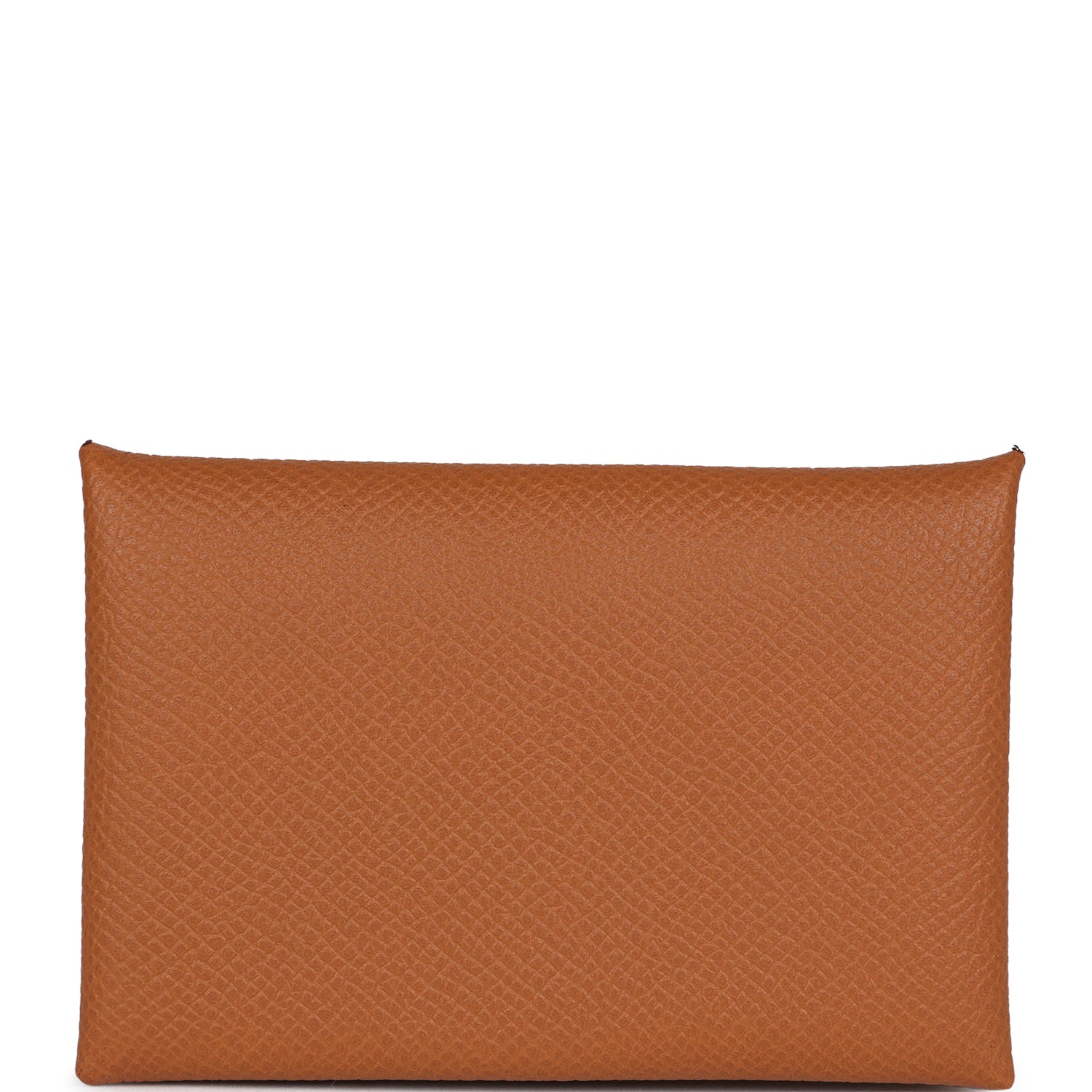Hermes Calvi Card Holder Gold Epsom Palladium Hardware