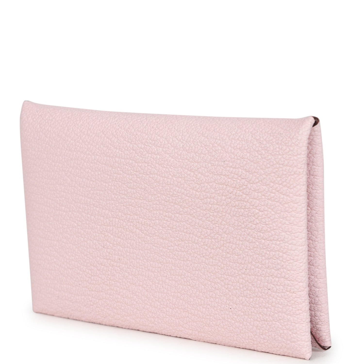 Hermes Calvi Card Holder Rose Darling Chevre Mysore Palladium Hardware