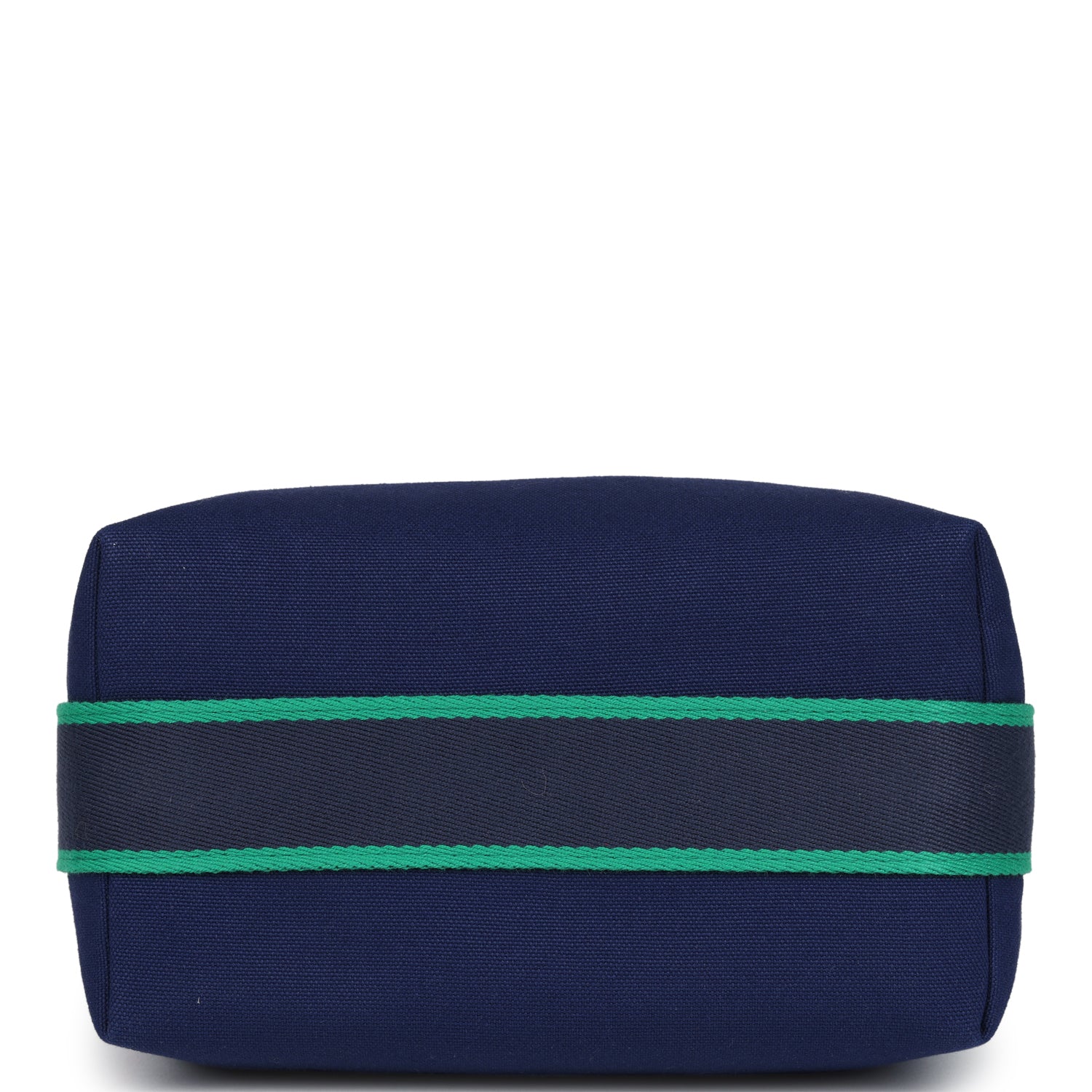 Hermes Bride-A-Brac Case PM Marine Canvas Palladium Hardware