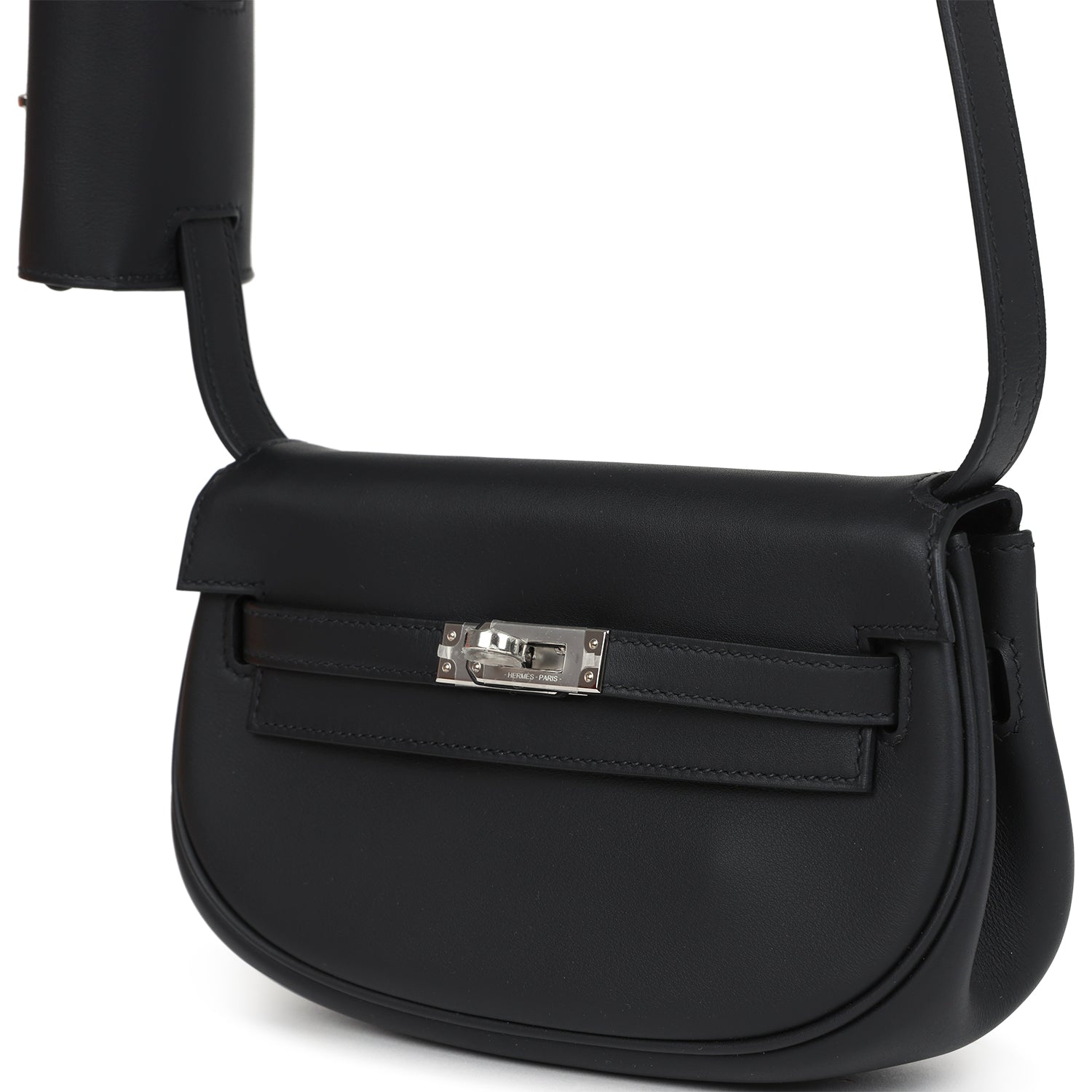 Hermes Kelly Moove Black Swift Palladium Hardware