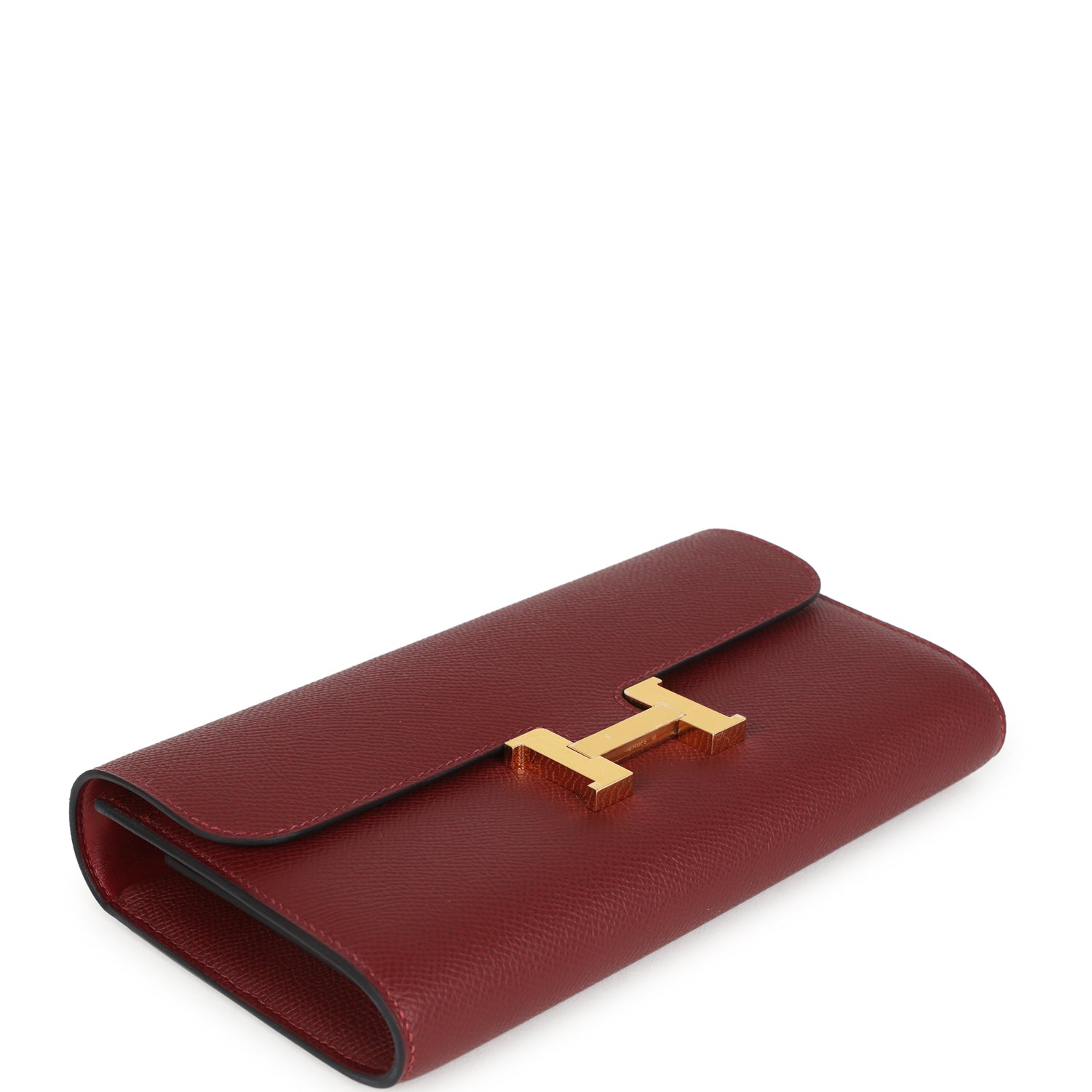 Hermes Constance Wallet To Go Rouge H Epsom Gold Hardware