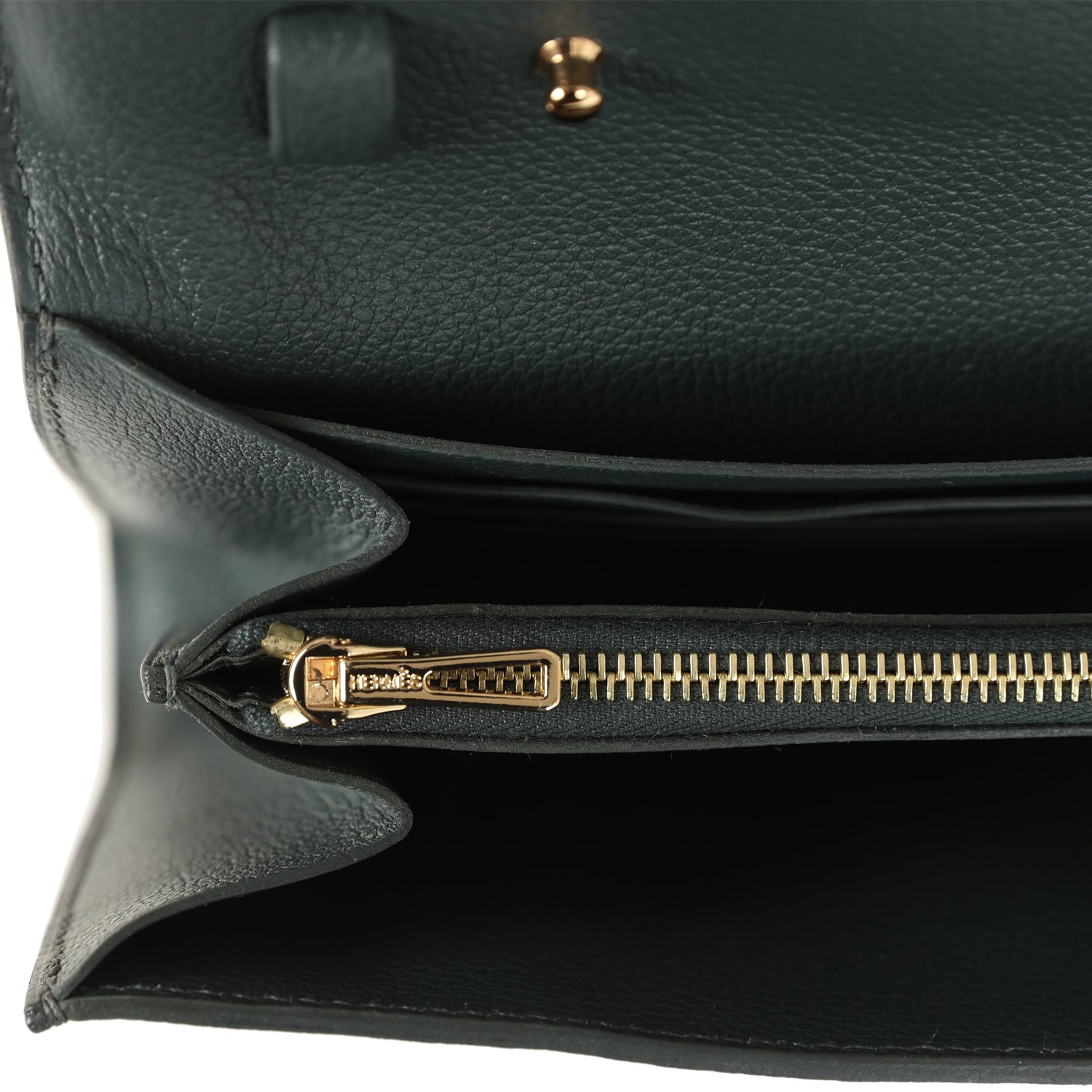 Hermes Constance Wallet To Go Vert Mangrove Evercolor Gold Hardware