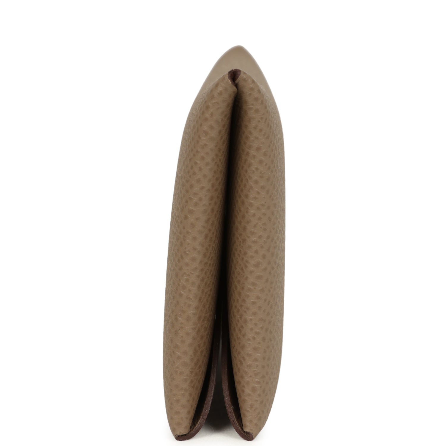 Hermes Calvi Card Holder Etoupe Epsom Palladium Hardware