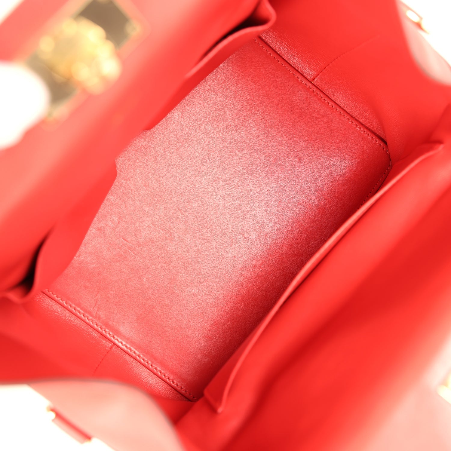 Pre-owned Hermes Sac Toolbox 20 Rouge Tomate Evercolor Gold Hardware