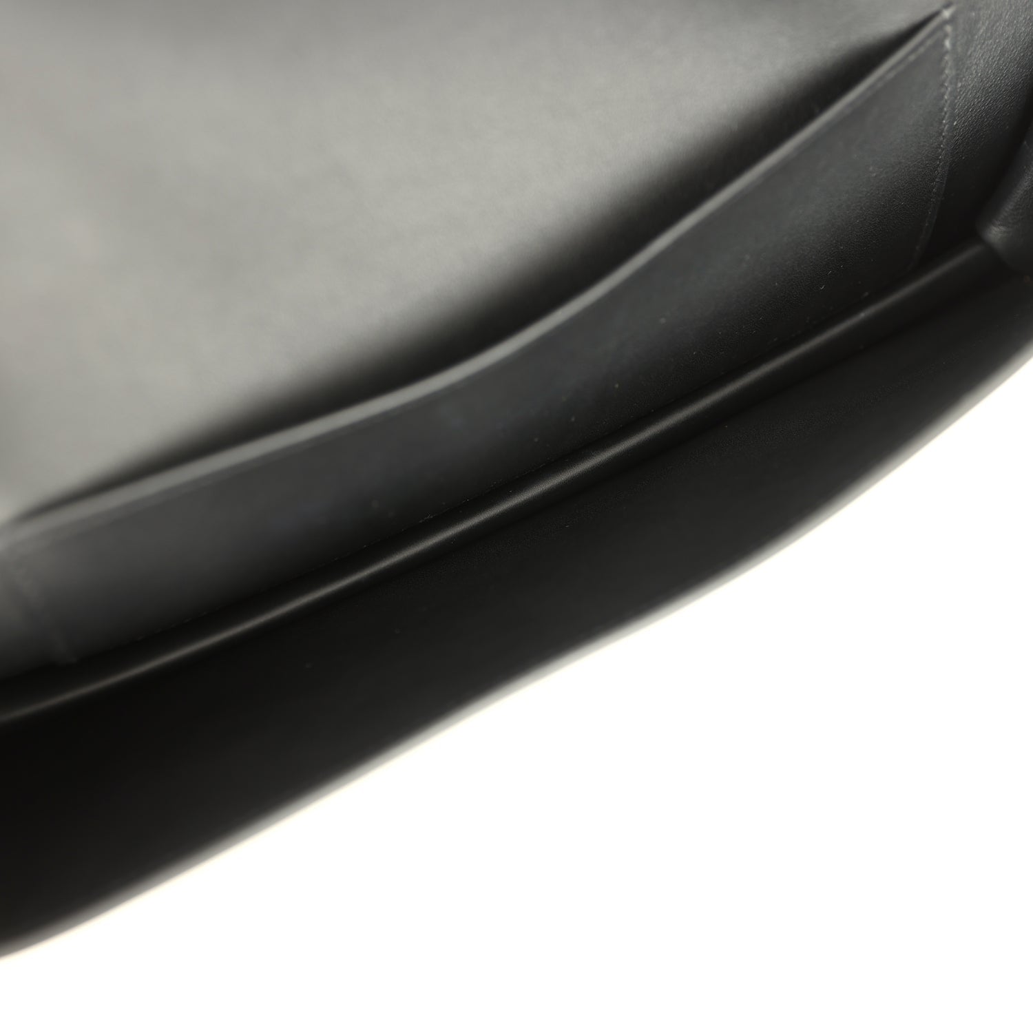 Pre-owned Hermes Shadow Birkin Clutch Cut Black Swift