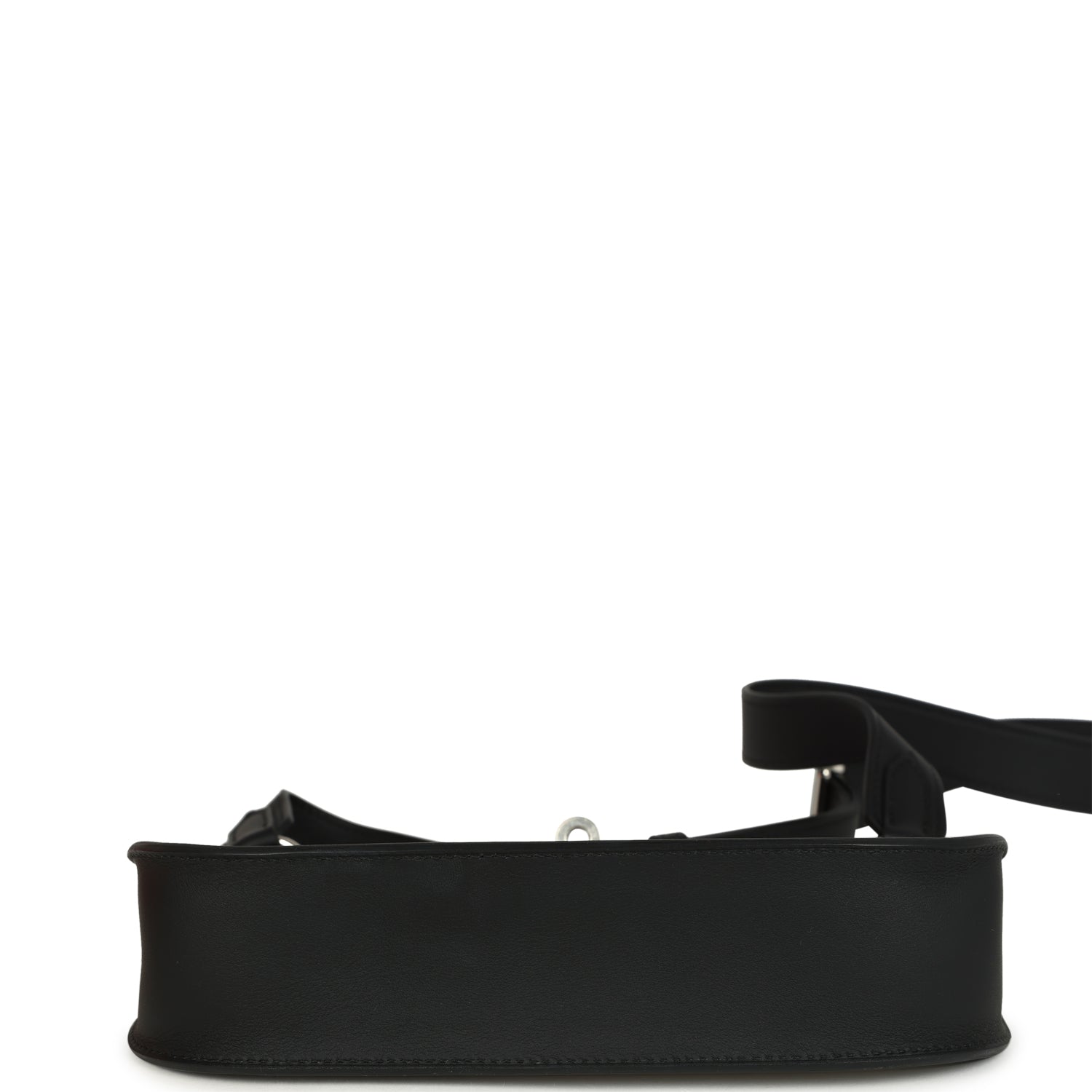 Hermes Mini Jypsiere Black and Ecru Toile H Black Swift Palladium Hardware